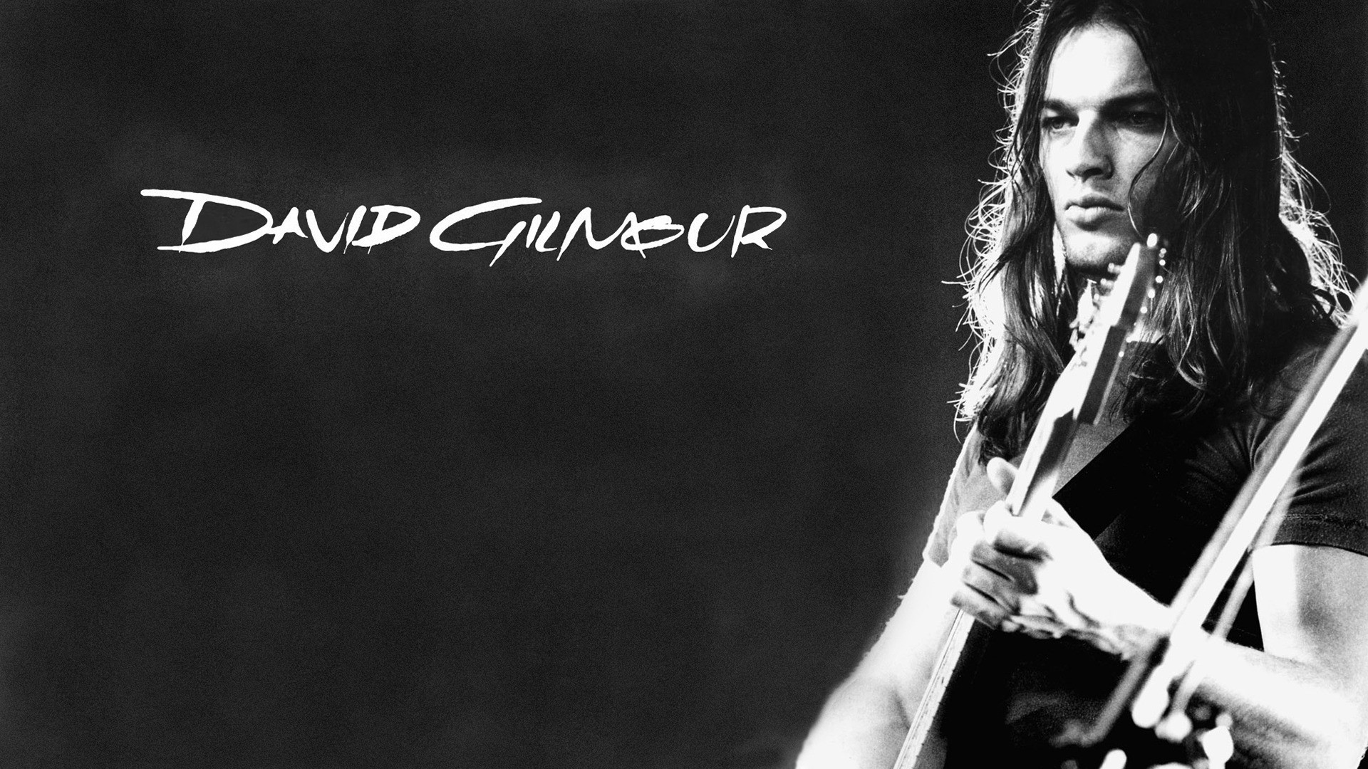 David Gilmour playing guitar HD Wallpaper