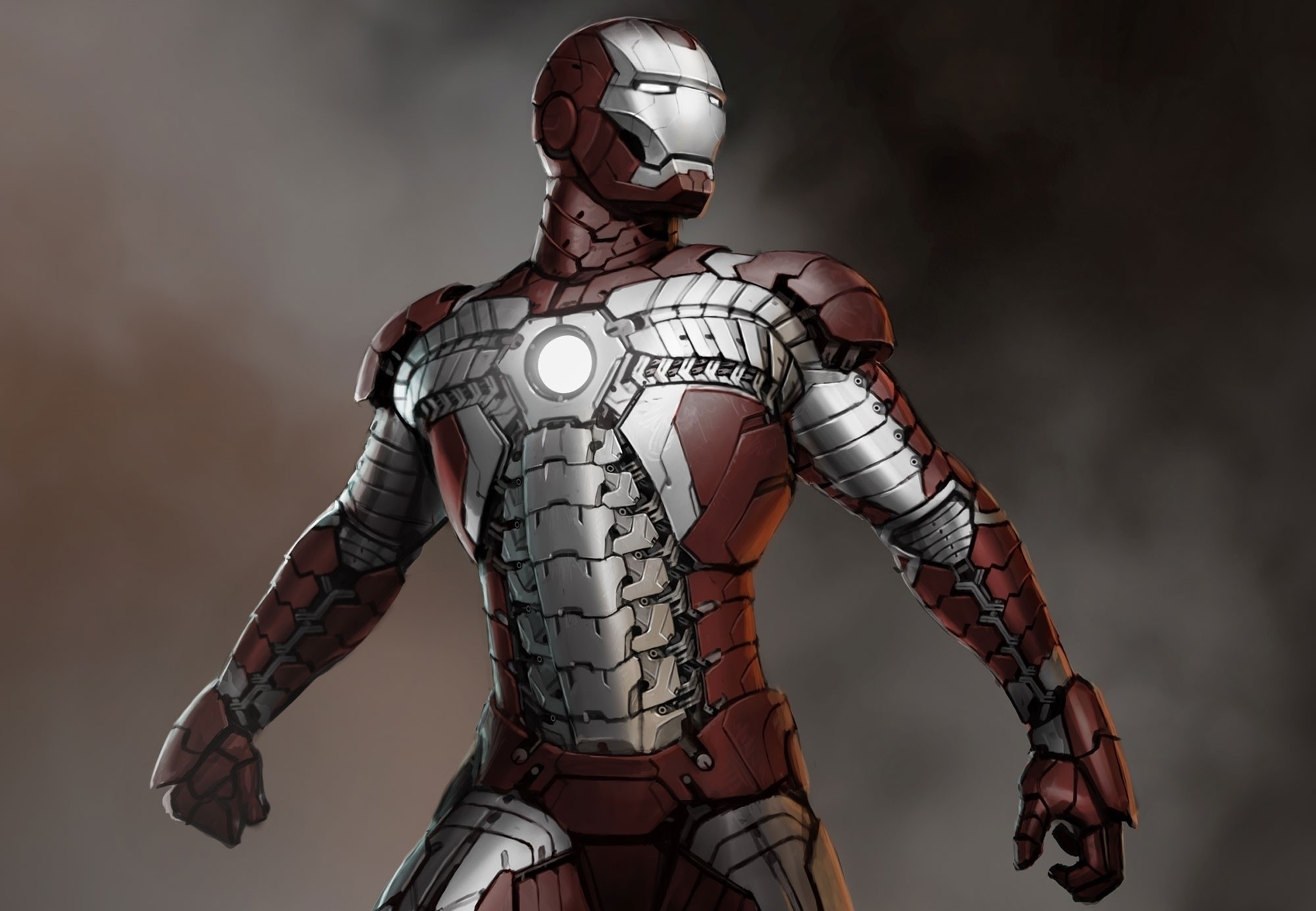 Iron Man Mark 7 armor concept art HD Wallpaper