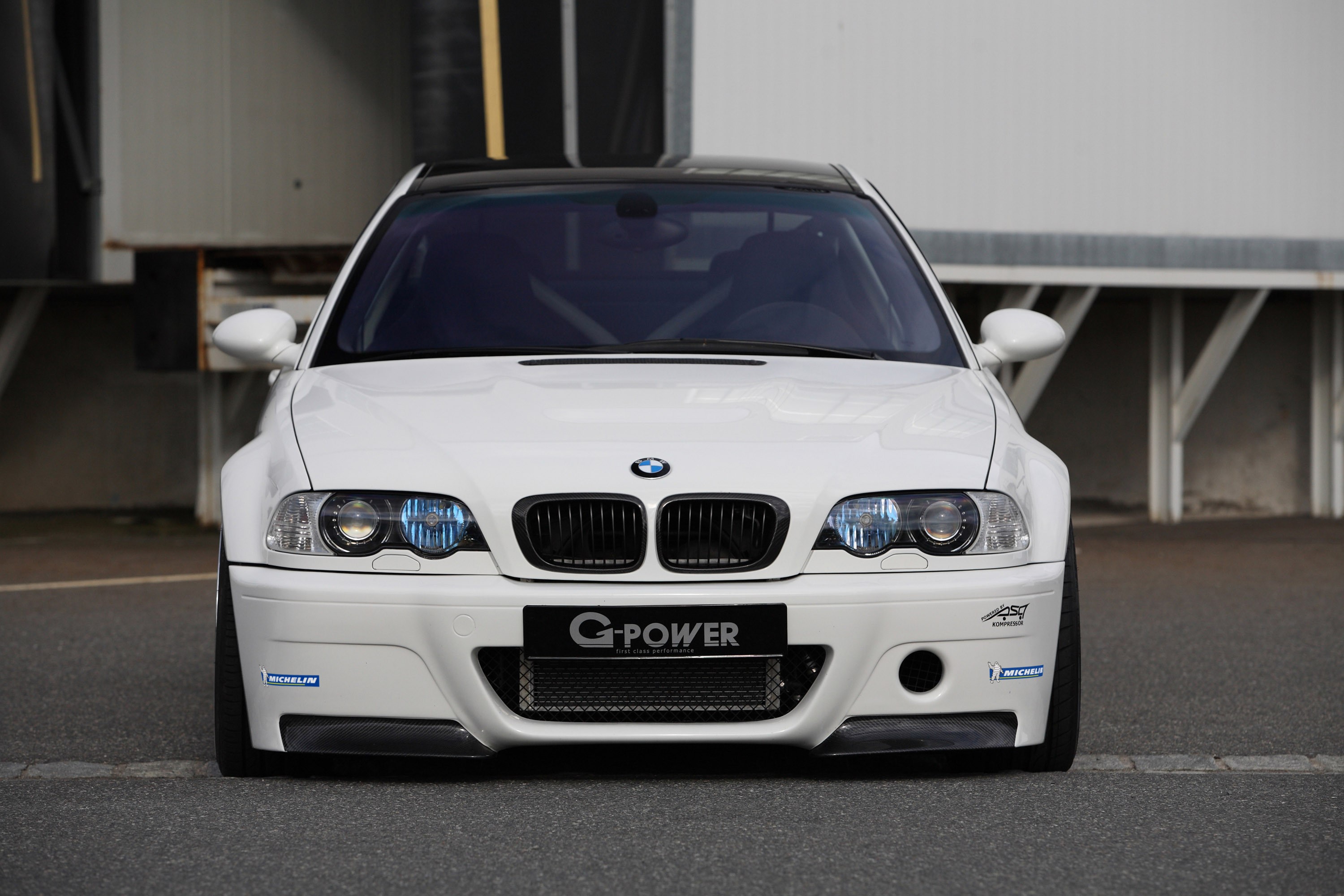 White BMW M3 E46 G-Power HD Wallpaper