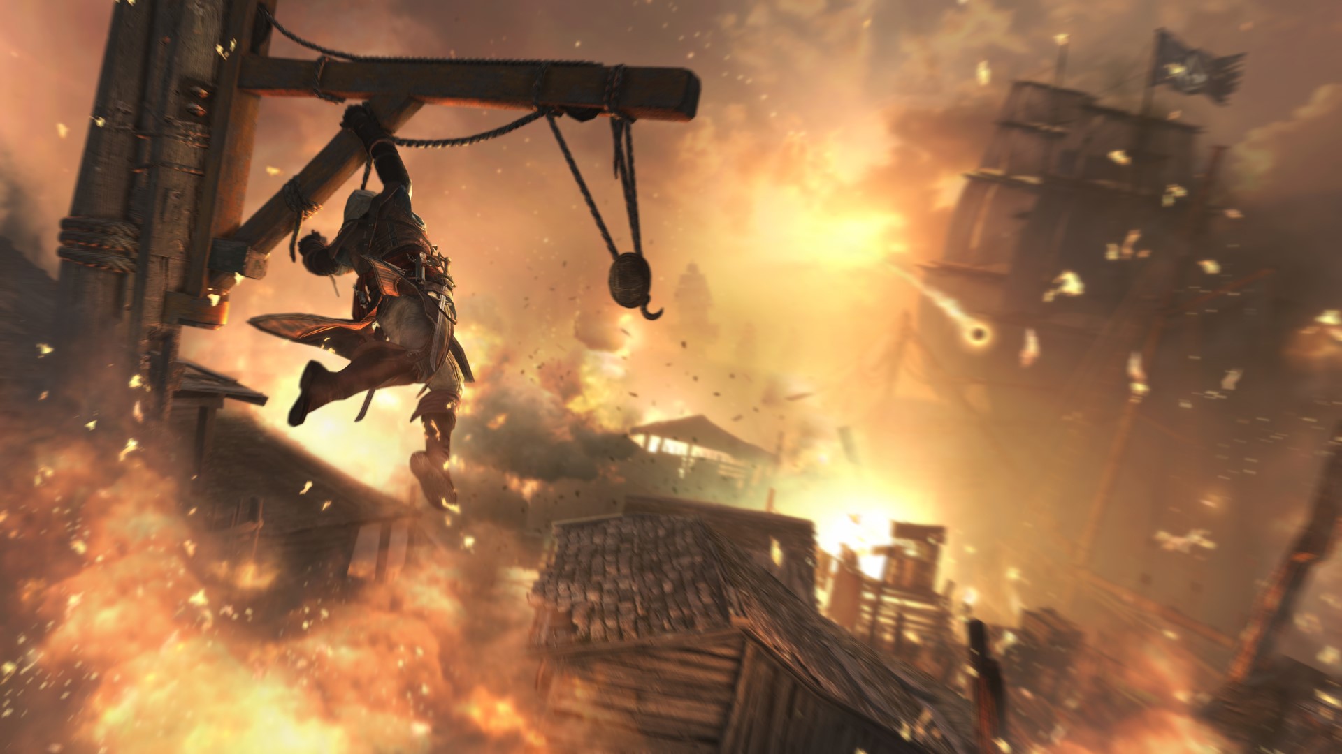 Assassin's Creed 4: Black Flag combat scene HD Wallpaper