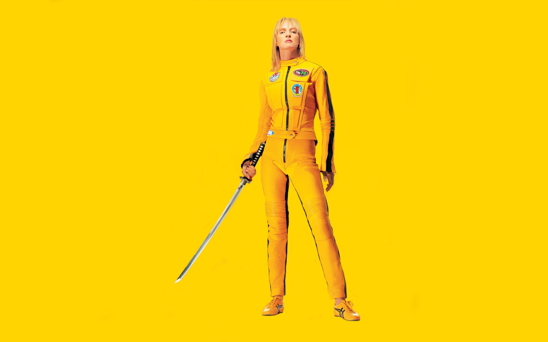 The Bride from Kill Bill with Katana HD Wallpaper