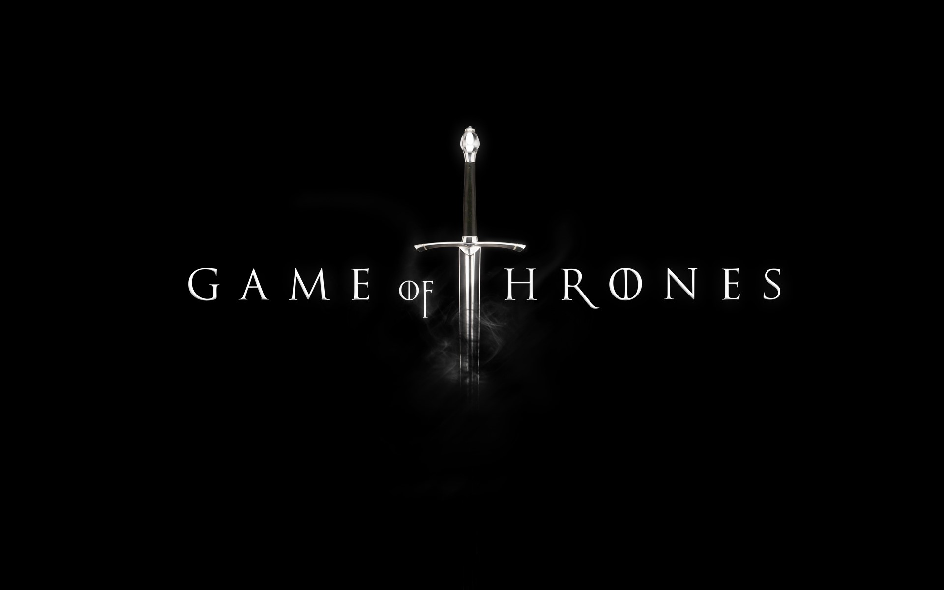 Game of Thrones logo with sword HD Wallpaper