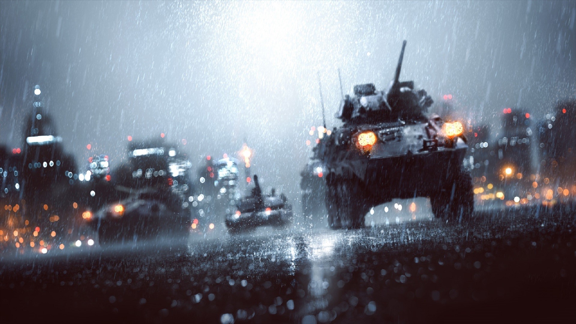 Battlefield 4 APCs in the Rain HD Wallpaper