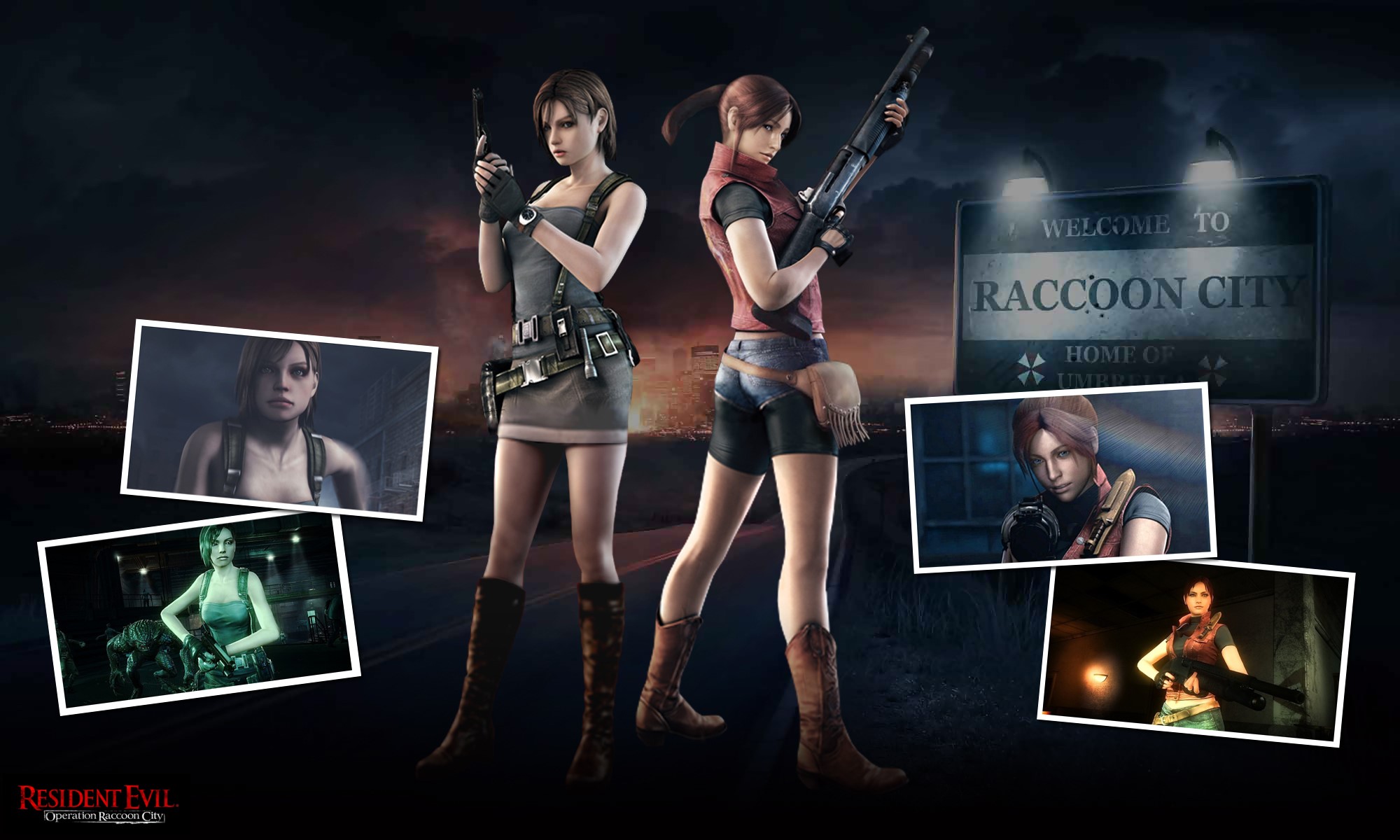 Jill Valentine and Claire Redfield from Resident Evil HD Wallpaper