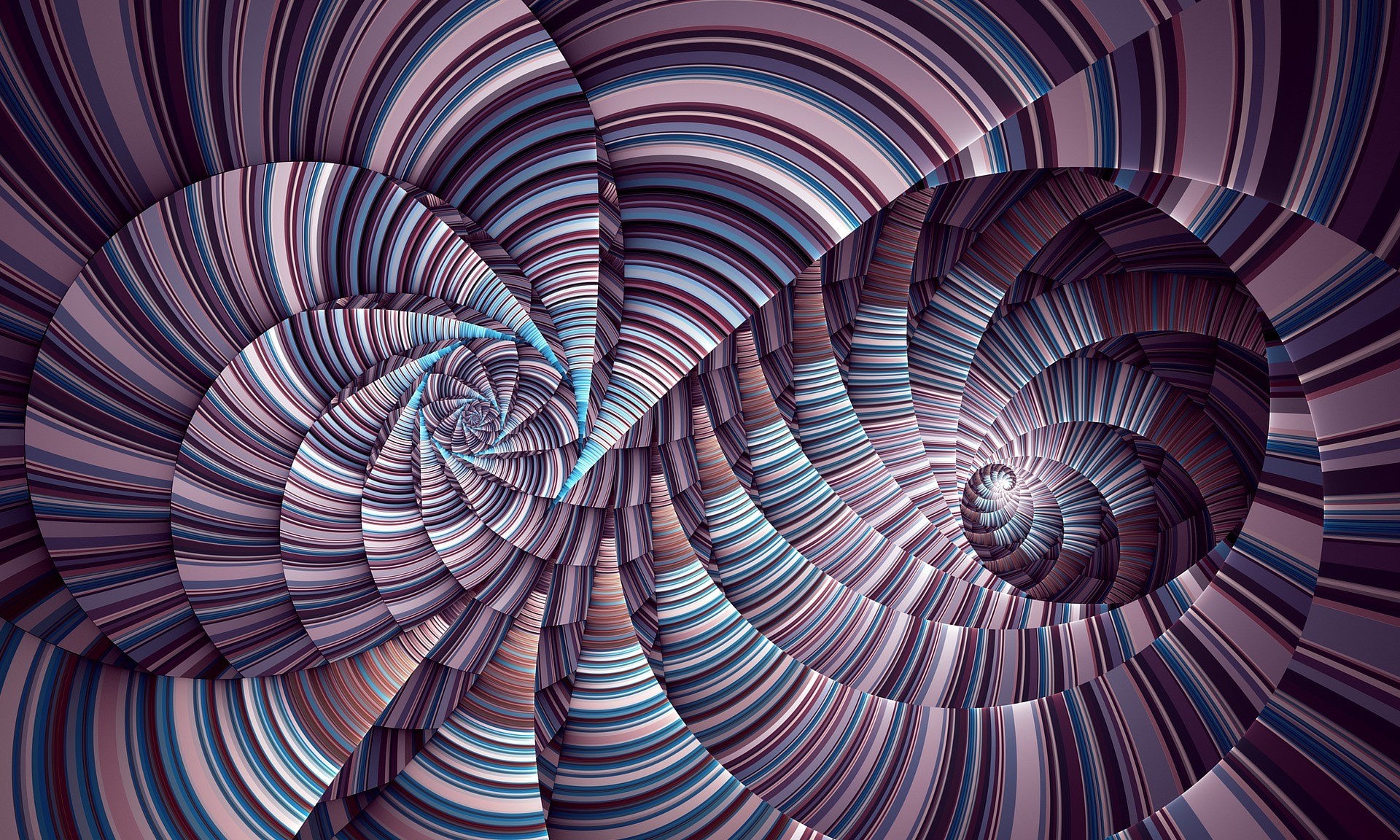 Abstract fractal pattern with swirling lines HD Wallpaper