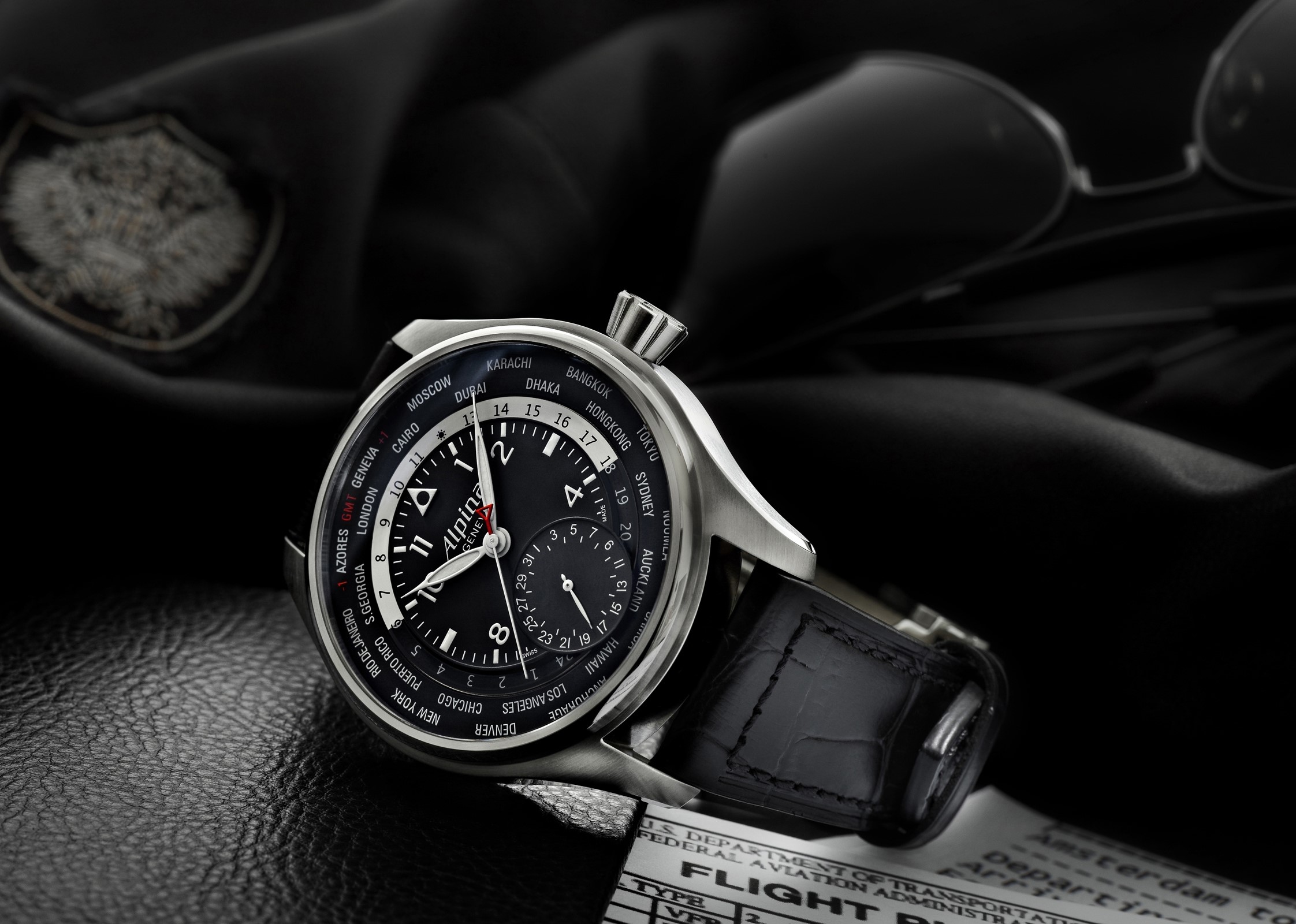 Alpina WT Manufacture World Timer Watch HD Wallpaper