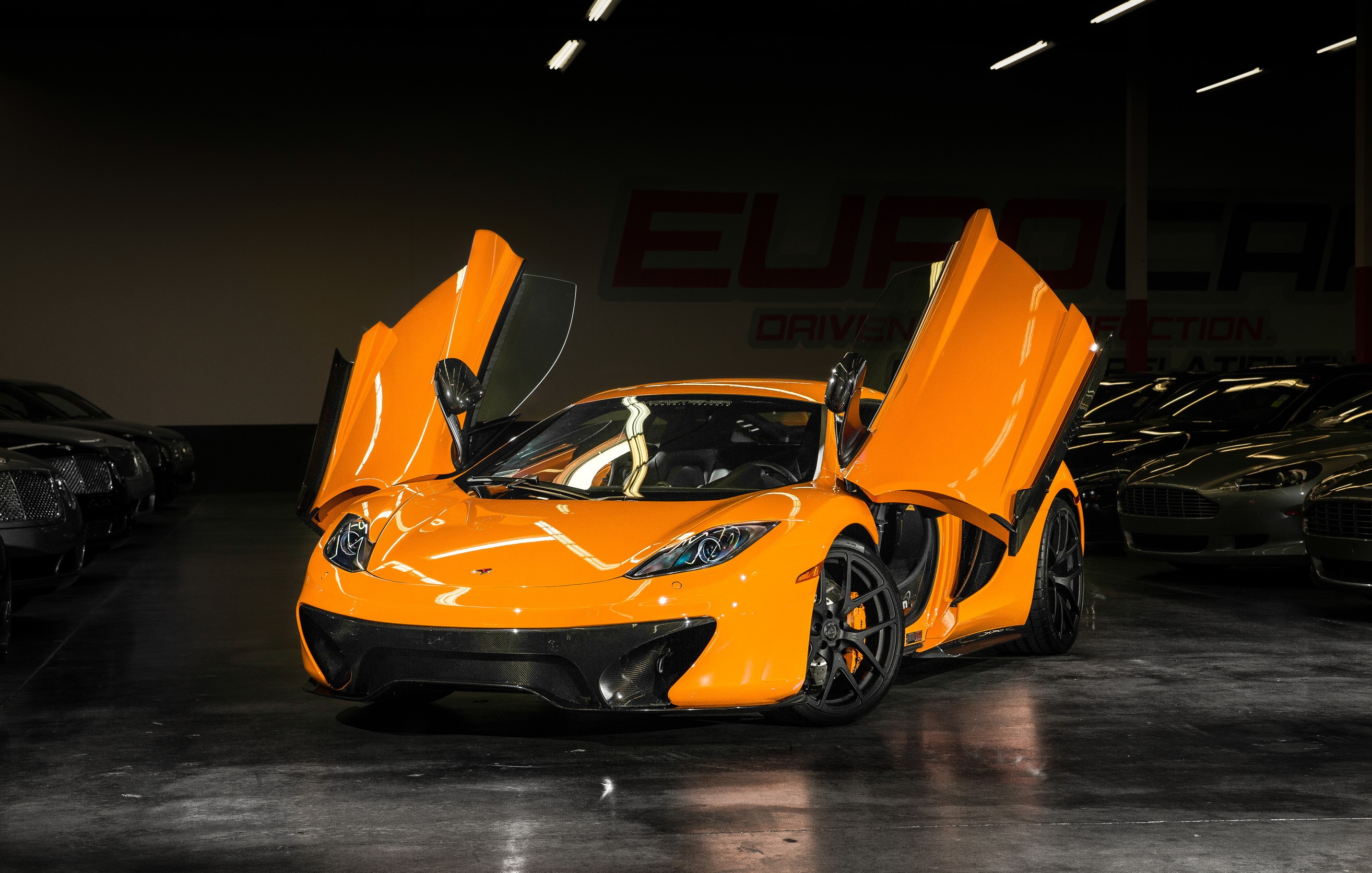 Orange McLaren MP4-VX by Vorsteiner with Doors Open HD Wallpaper