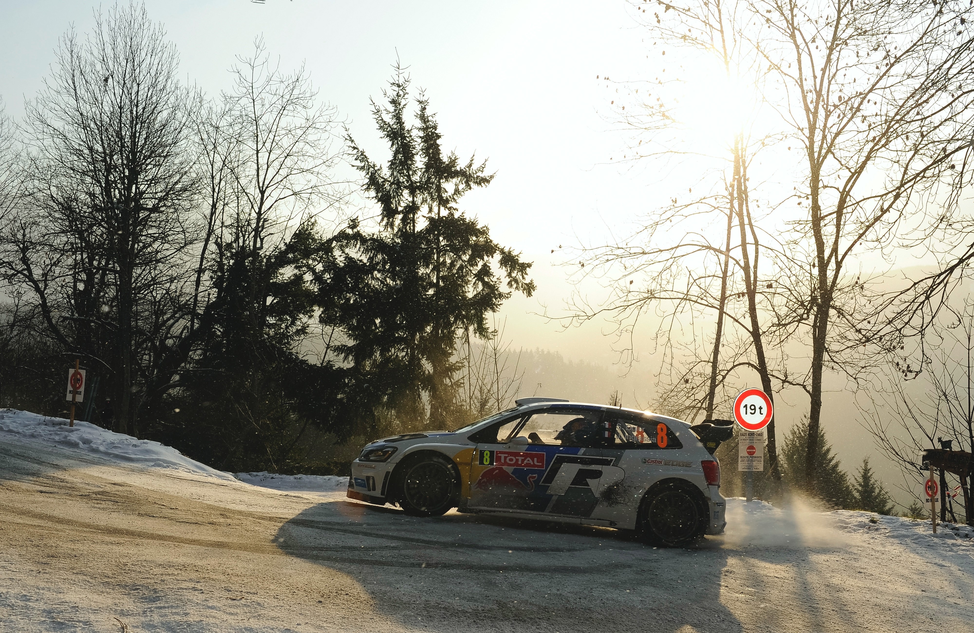 4K Volkswagen Polo Rally Car in Snow HD Wallpaper