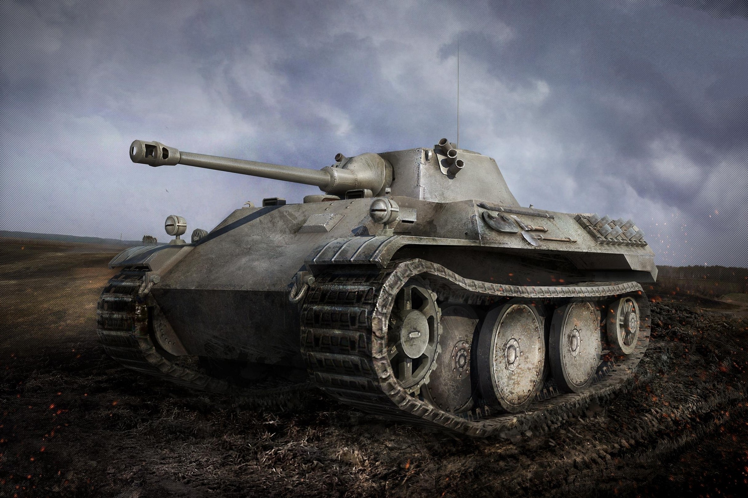 Leopard VK1602 tank in World of Tanks HD Wallpaper