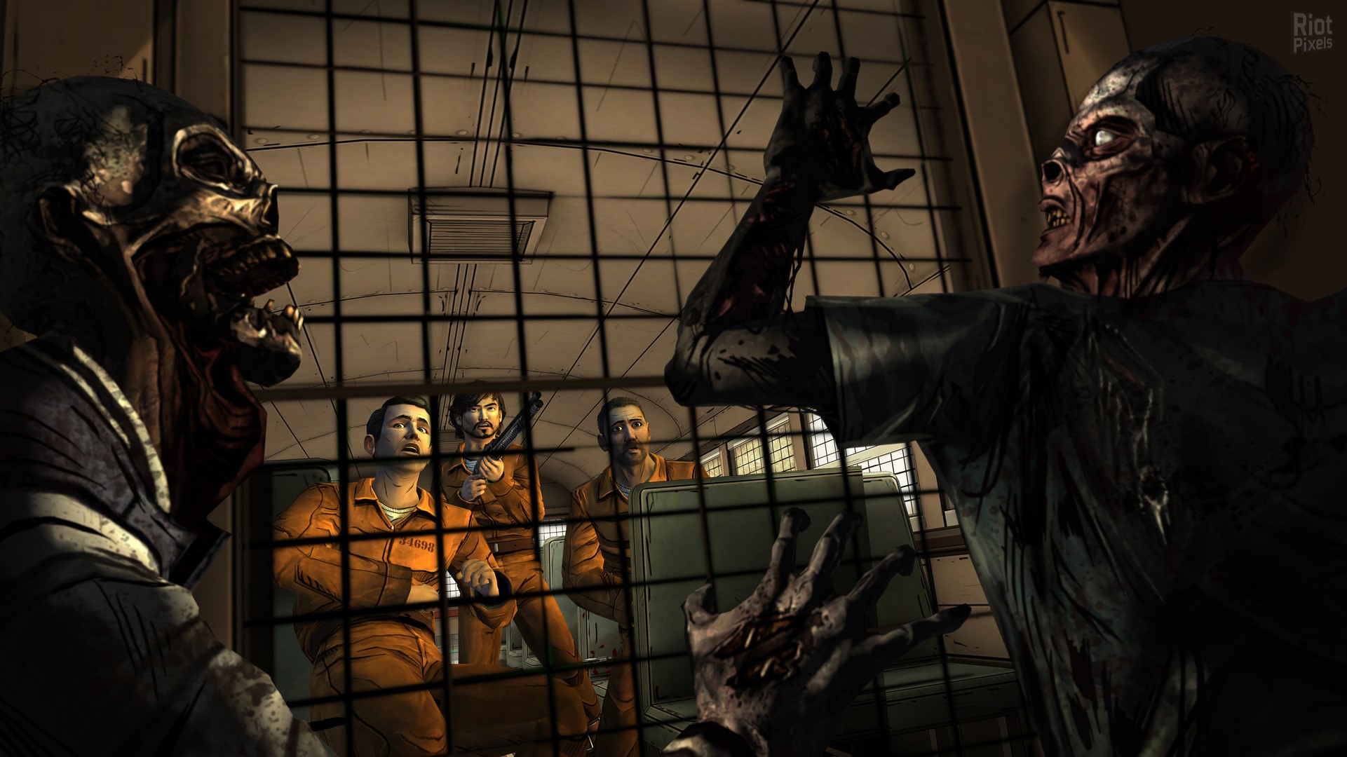 The Walking Dead: 400 Days zombies and prisoners HD Wallpaper
