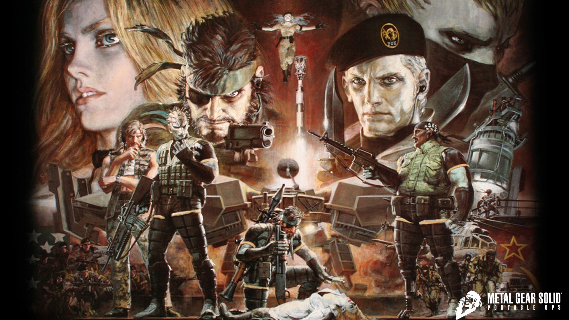 Metal Gear Solid: Portable Ops Characters HD Wallpaper