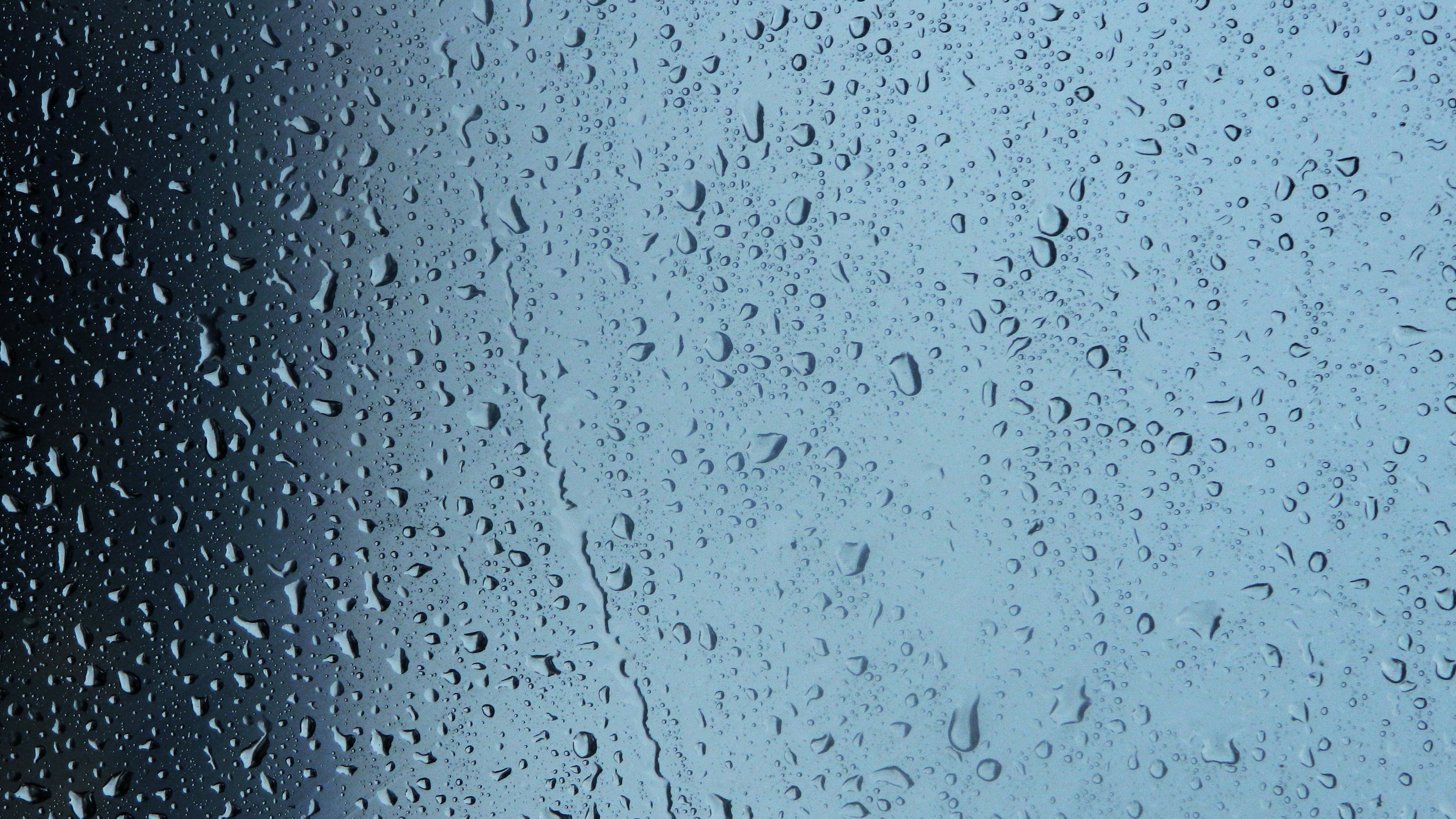 Water Drops on Glass Surface HD Wallpaper