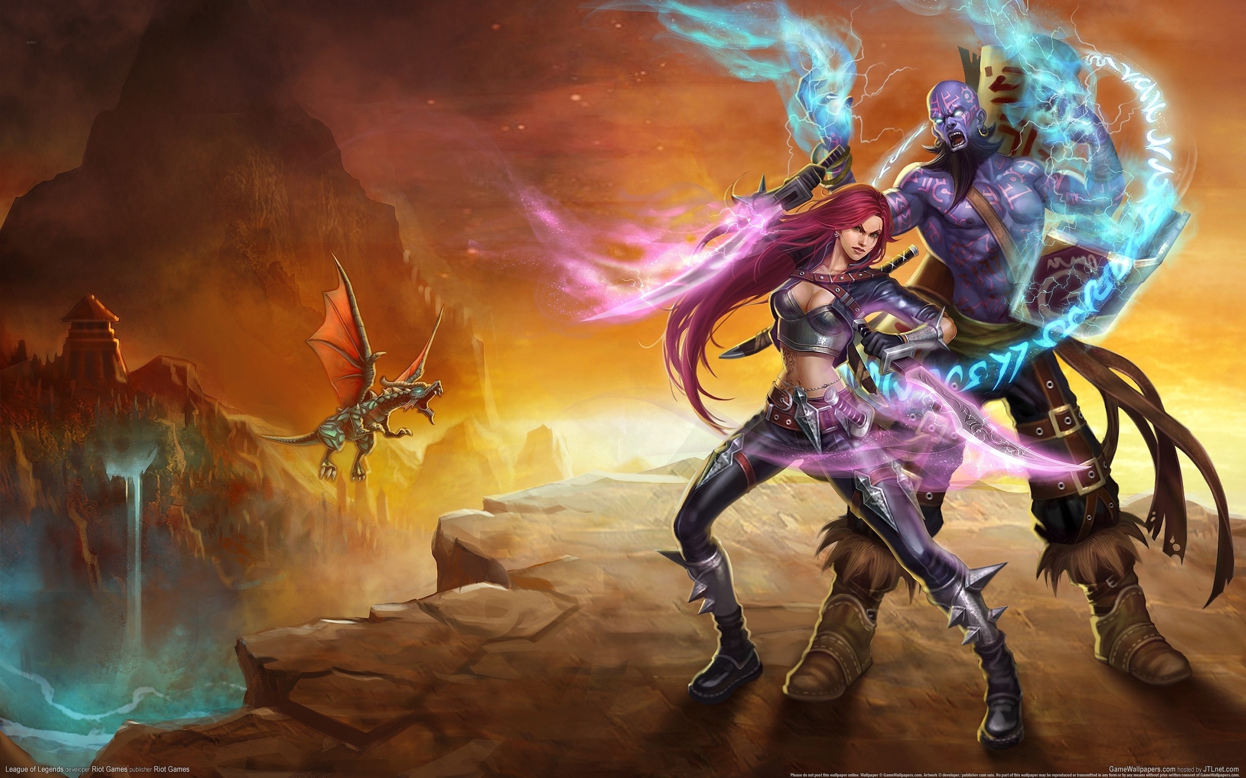 Katarina and Ryze from League of Legends HD Wallpaper
