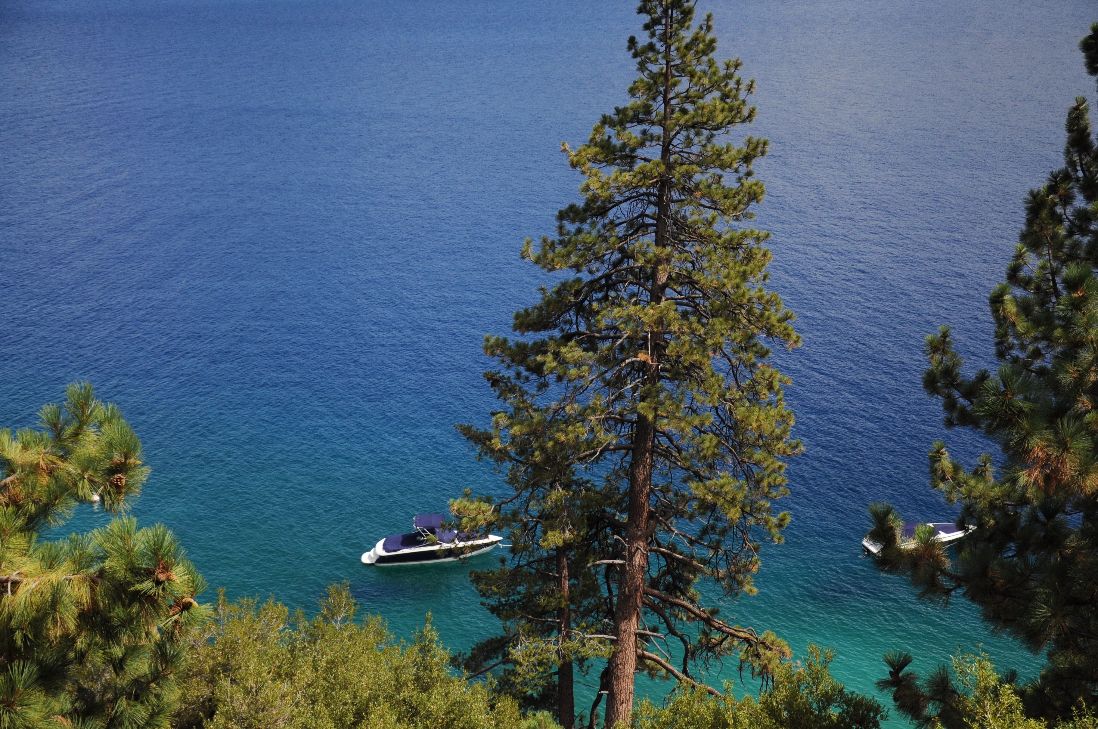 Boats on Lake Tahoe, Nevada, USA HD Wallpaper