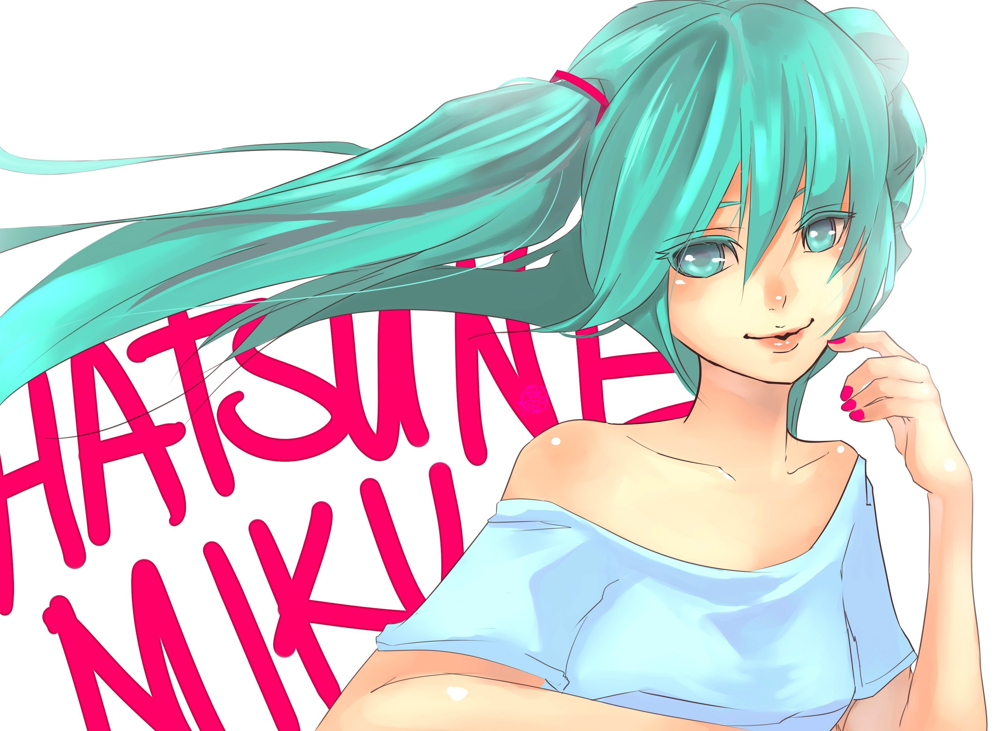 Hatsune Miku from Vocaloid HD Wallpaper