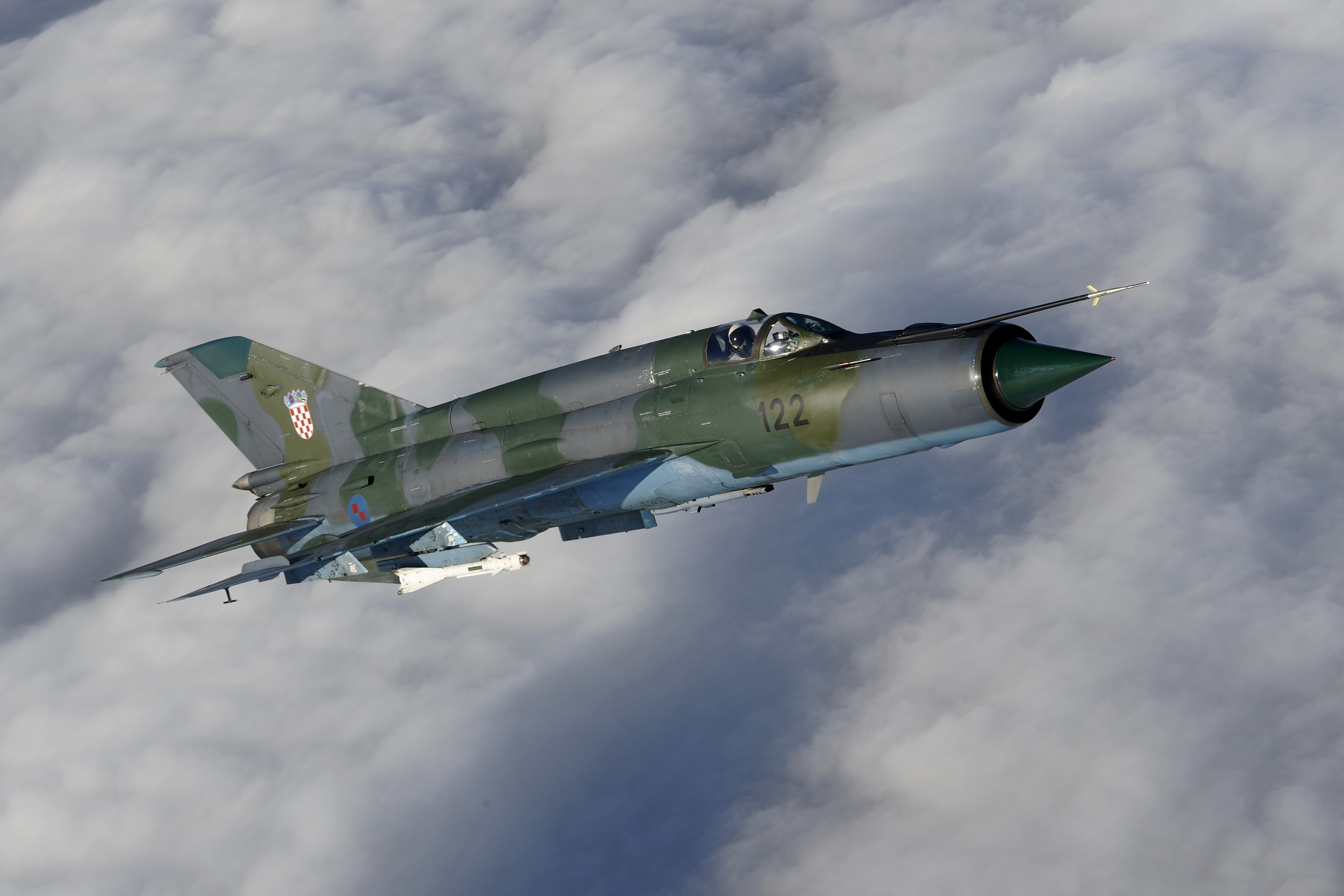 Mig-21 Fighter Airplane in Flight HD Wallpaper