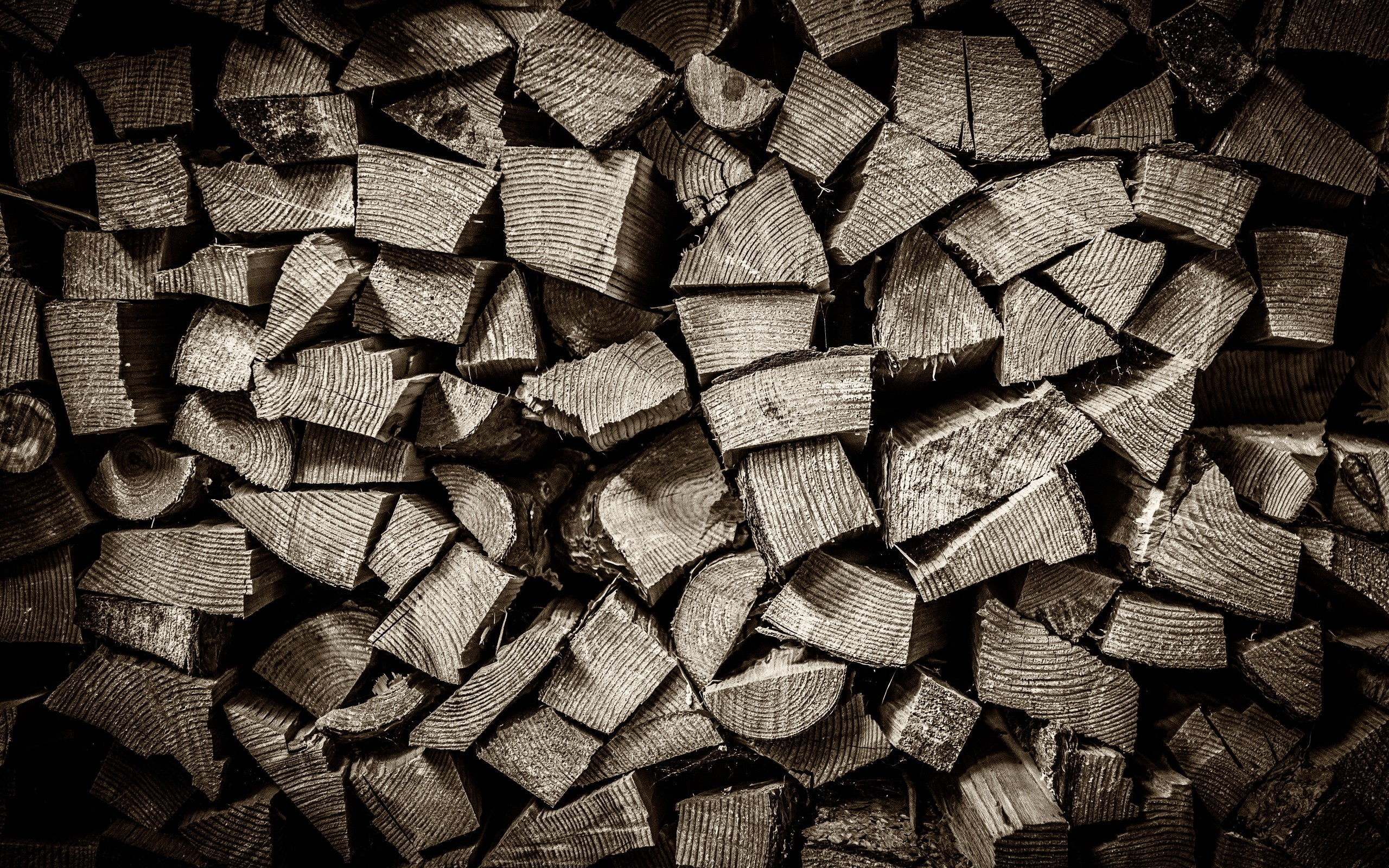Pile of chopped firewood texture HD Wallpaper