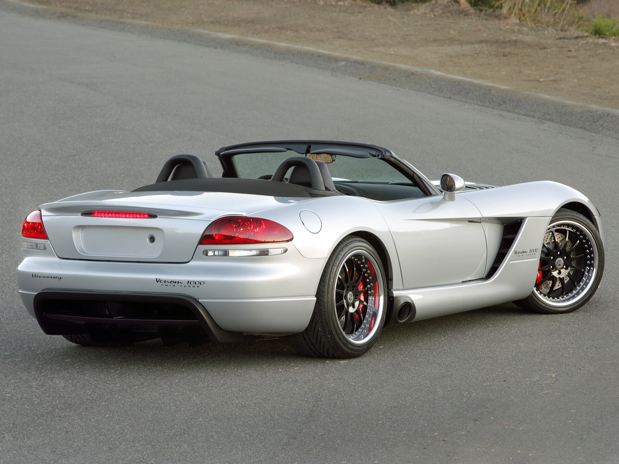 Silver Hennessey Venom 1000 Twin Turbo Convertible HD Wallpaper