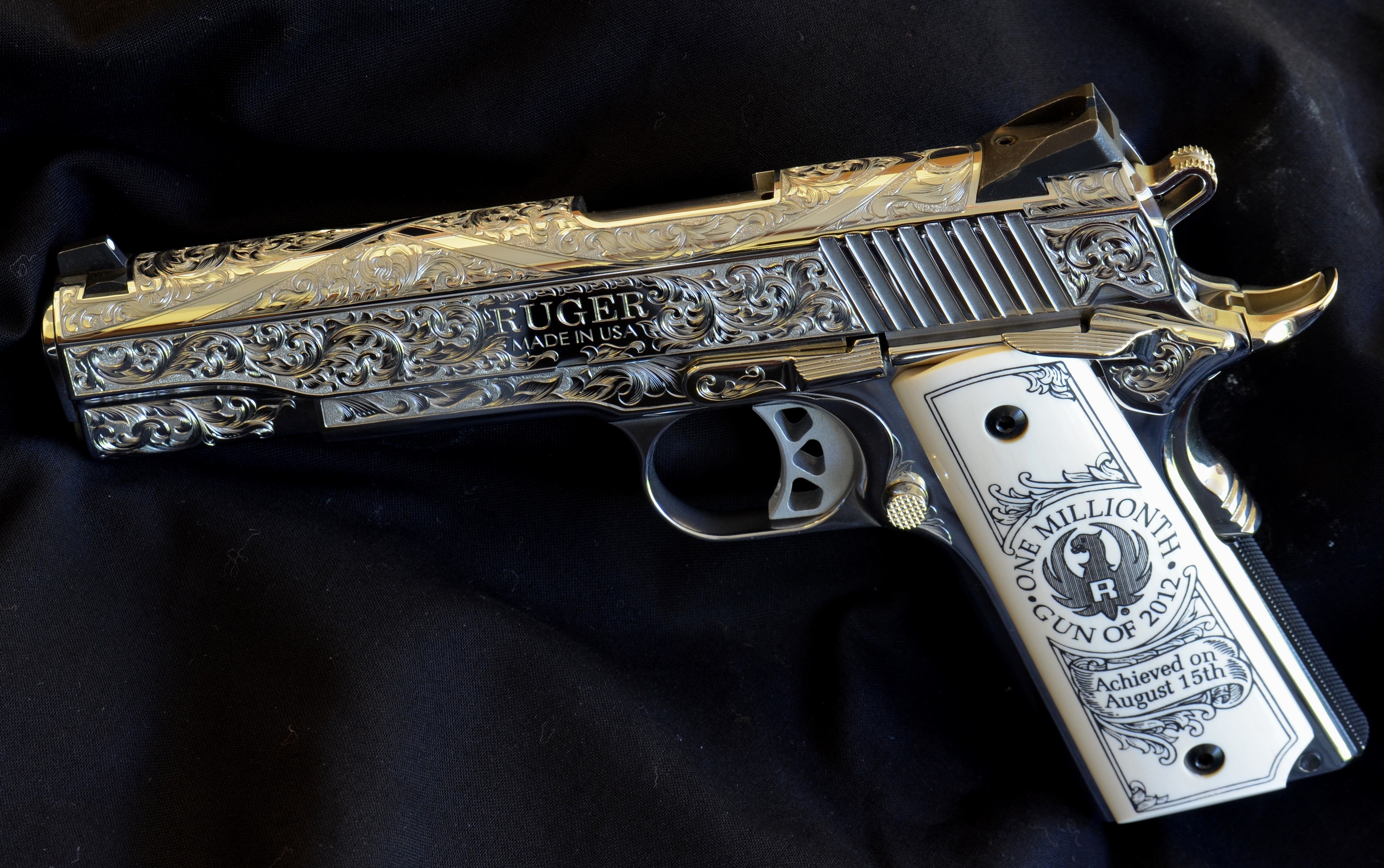 Ruger One Millionth Gun of 2012 Pistol HD Wallpaper