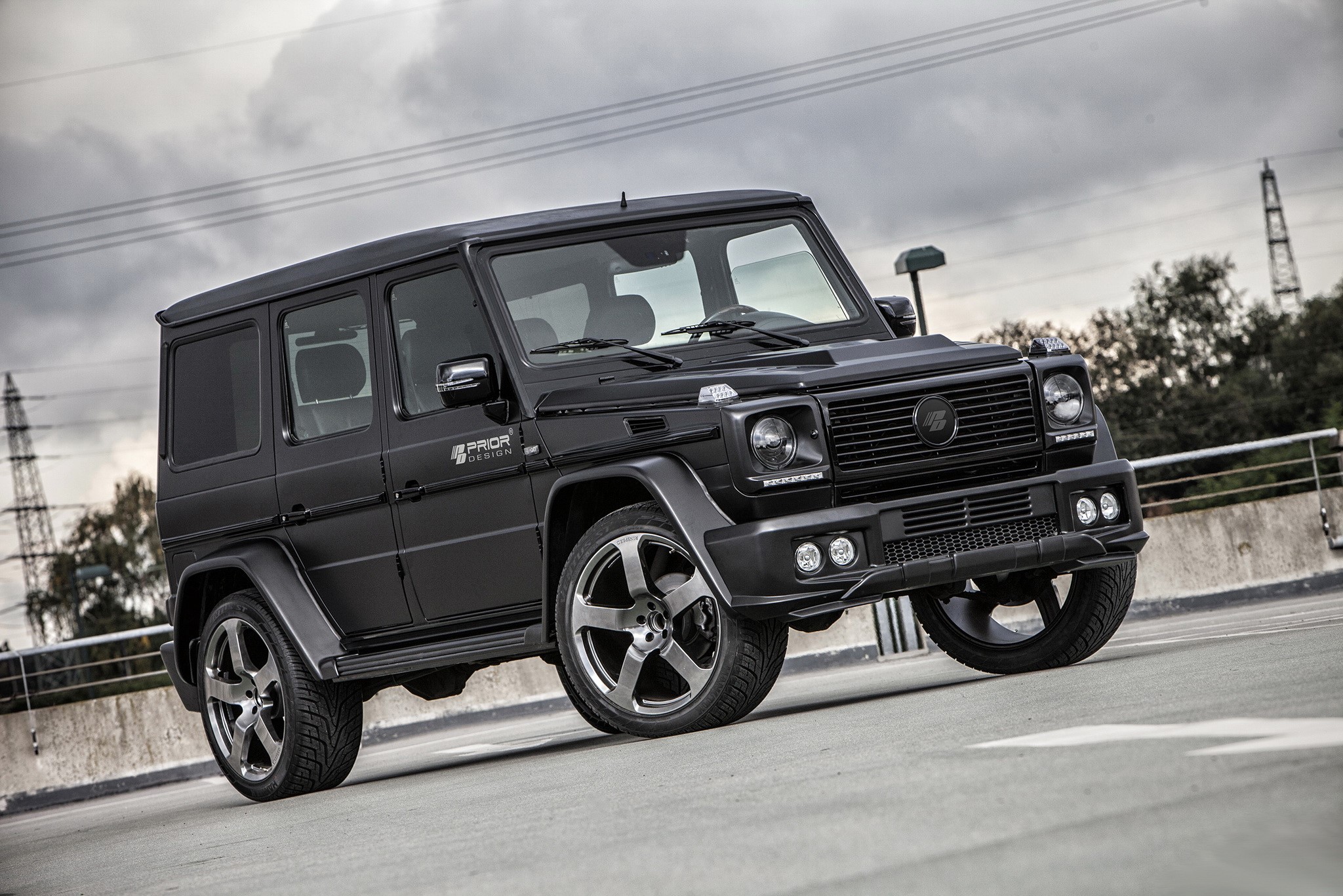 Black Mercedes-Benz G-Class W463 by Prior Design HD Wallpaper