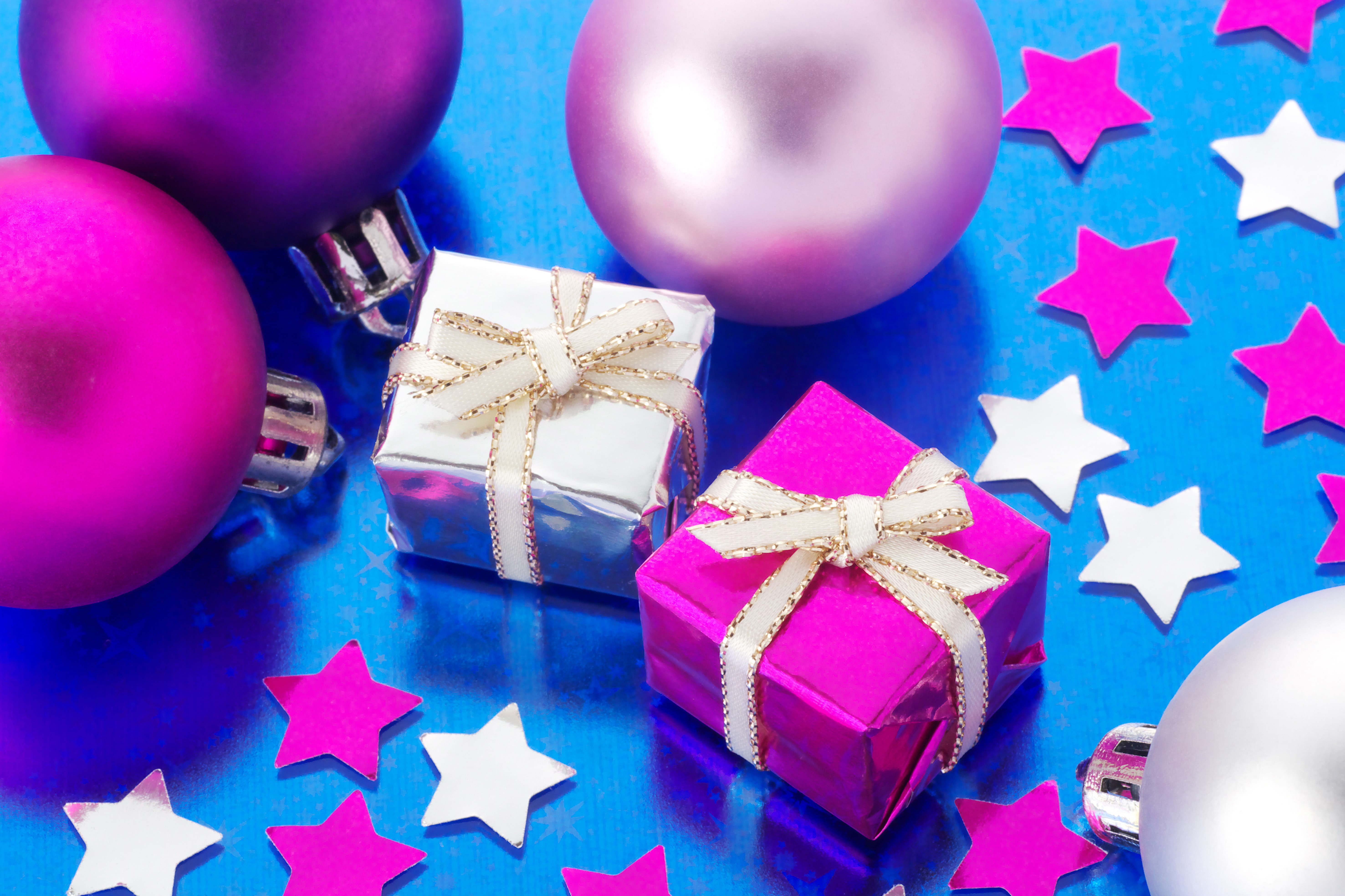 Christmas Gifts and Ornaments HD Wallpaper