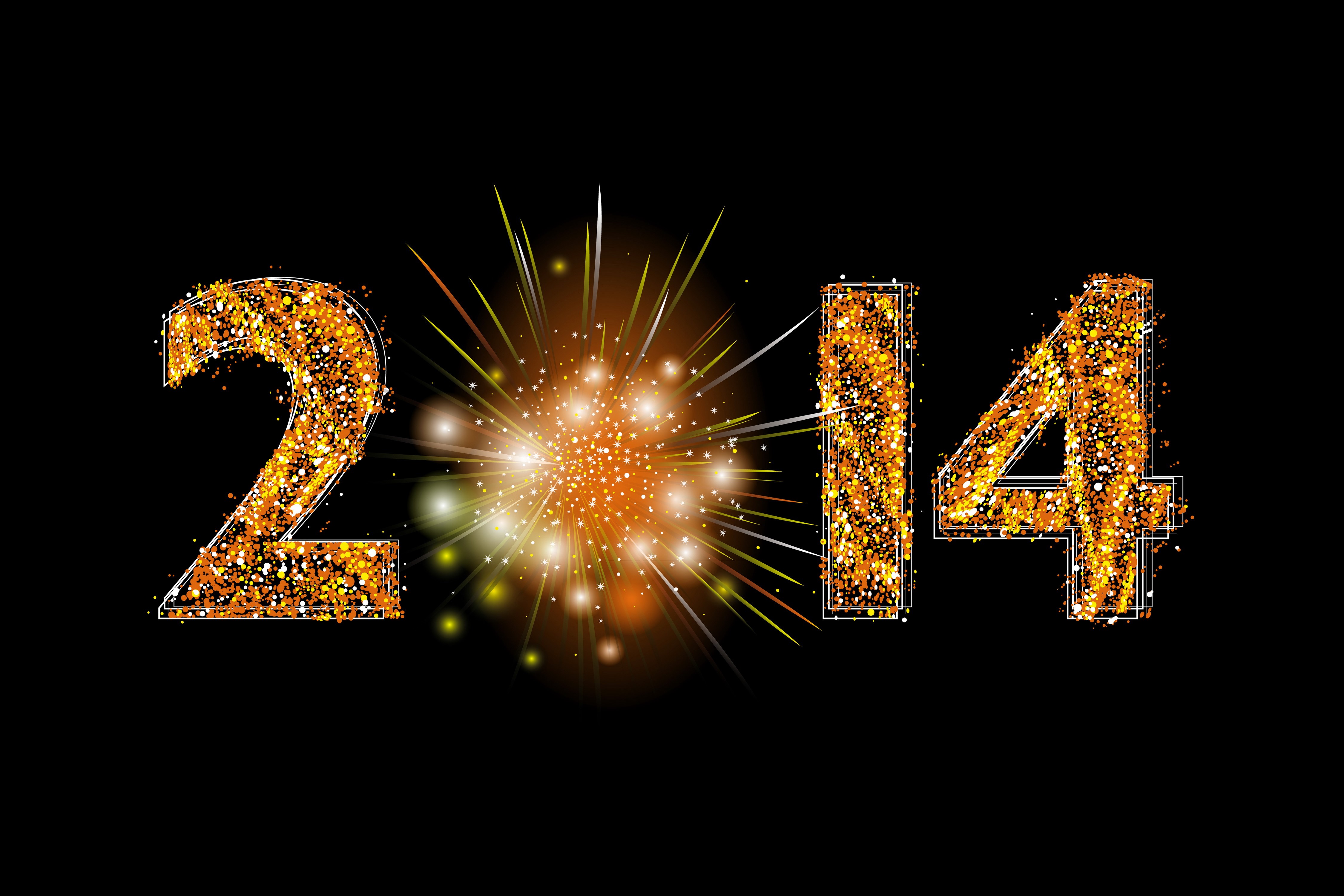 2014 New Year's Eve Fireworks HD Wallpaper