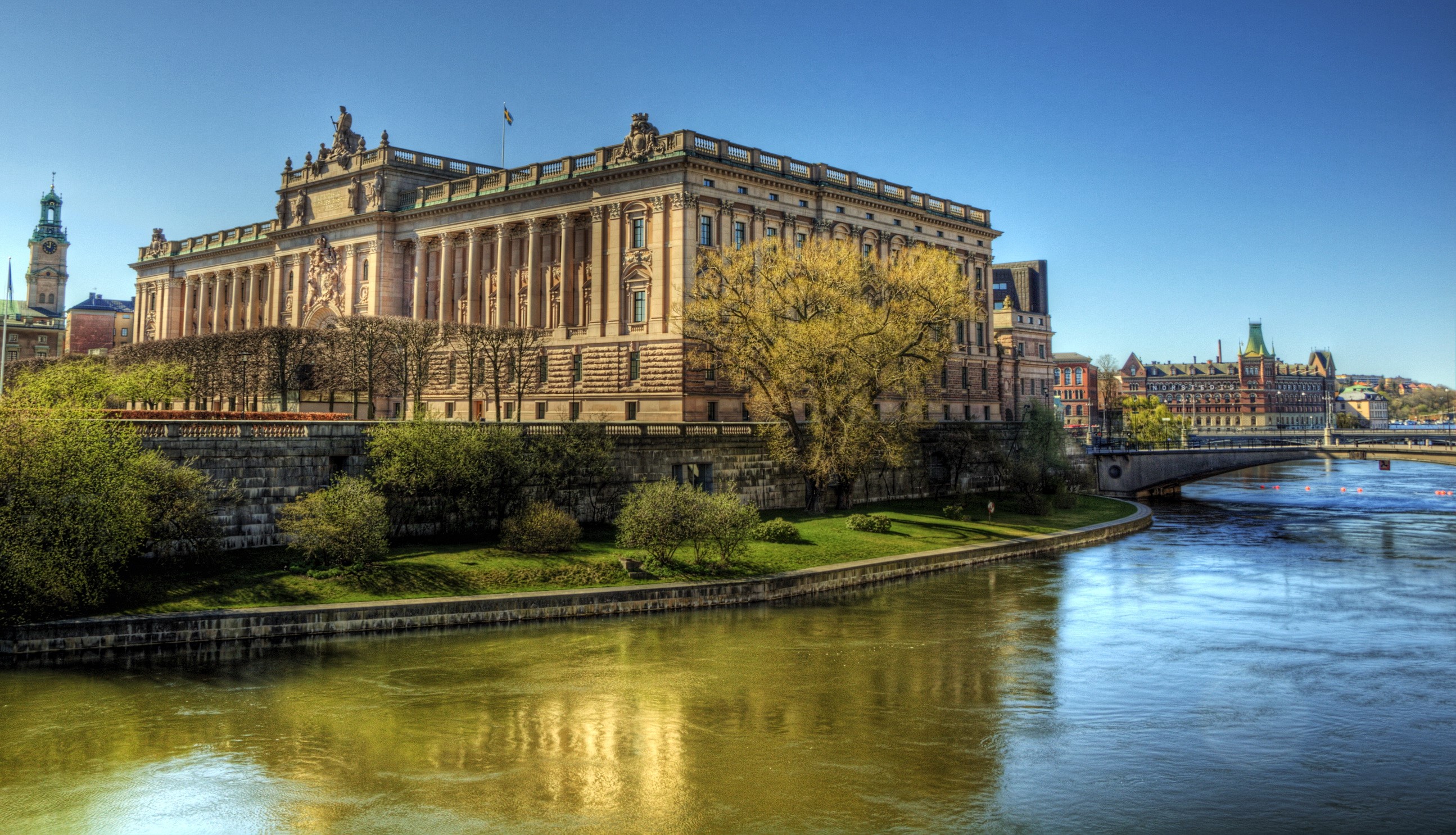 The Parliament House in Stockholm, Sweden HD Wallpaper
