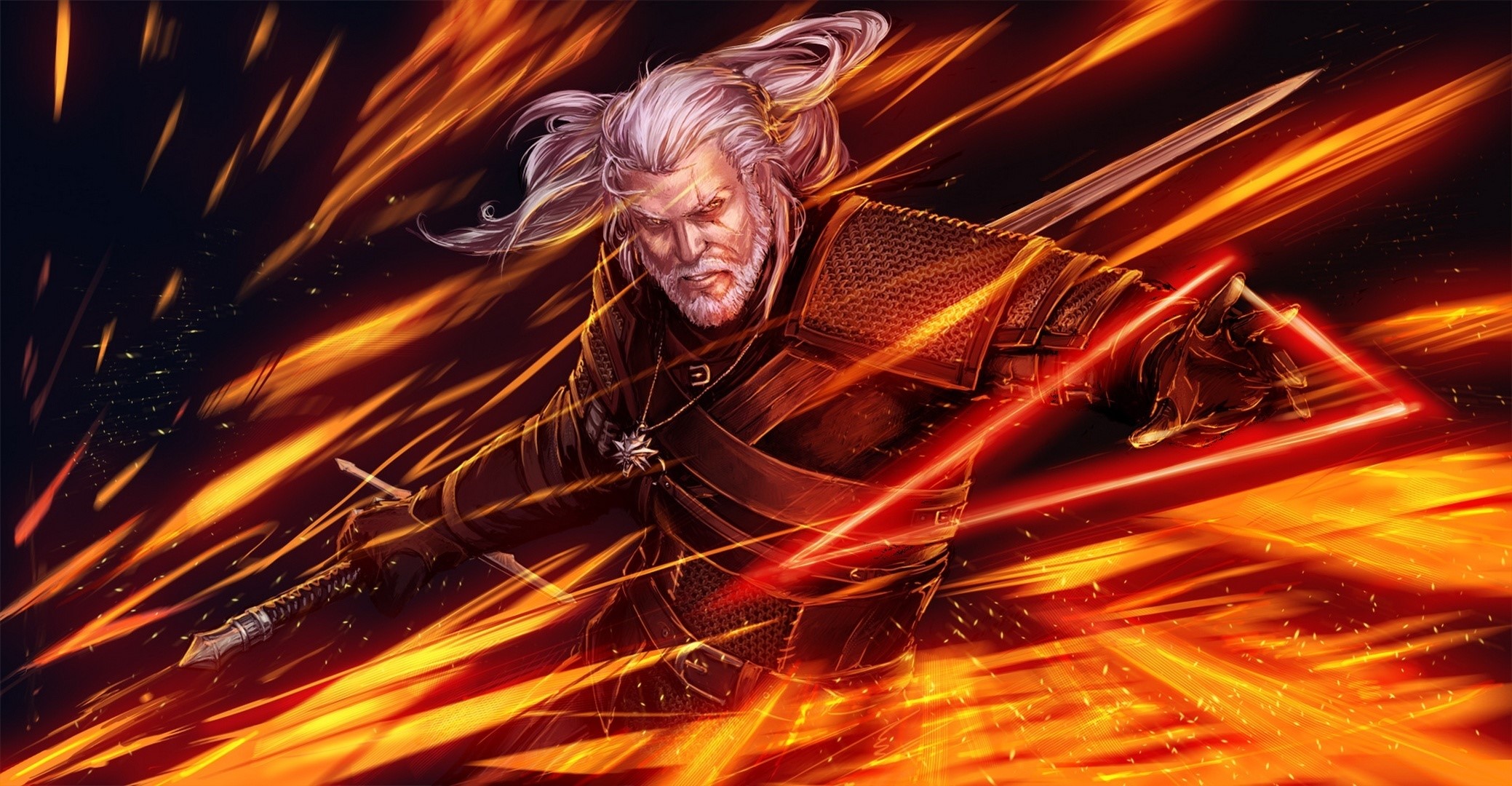 Geralt of Rivia from The Witcher 3: Wild Hunt HD Wallpaper