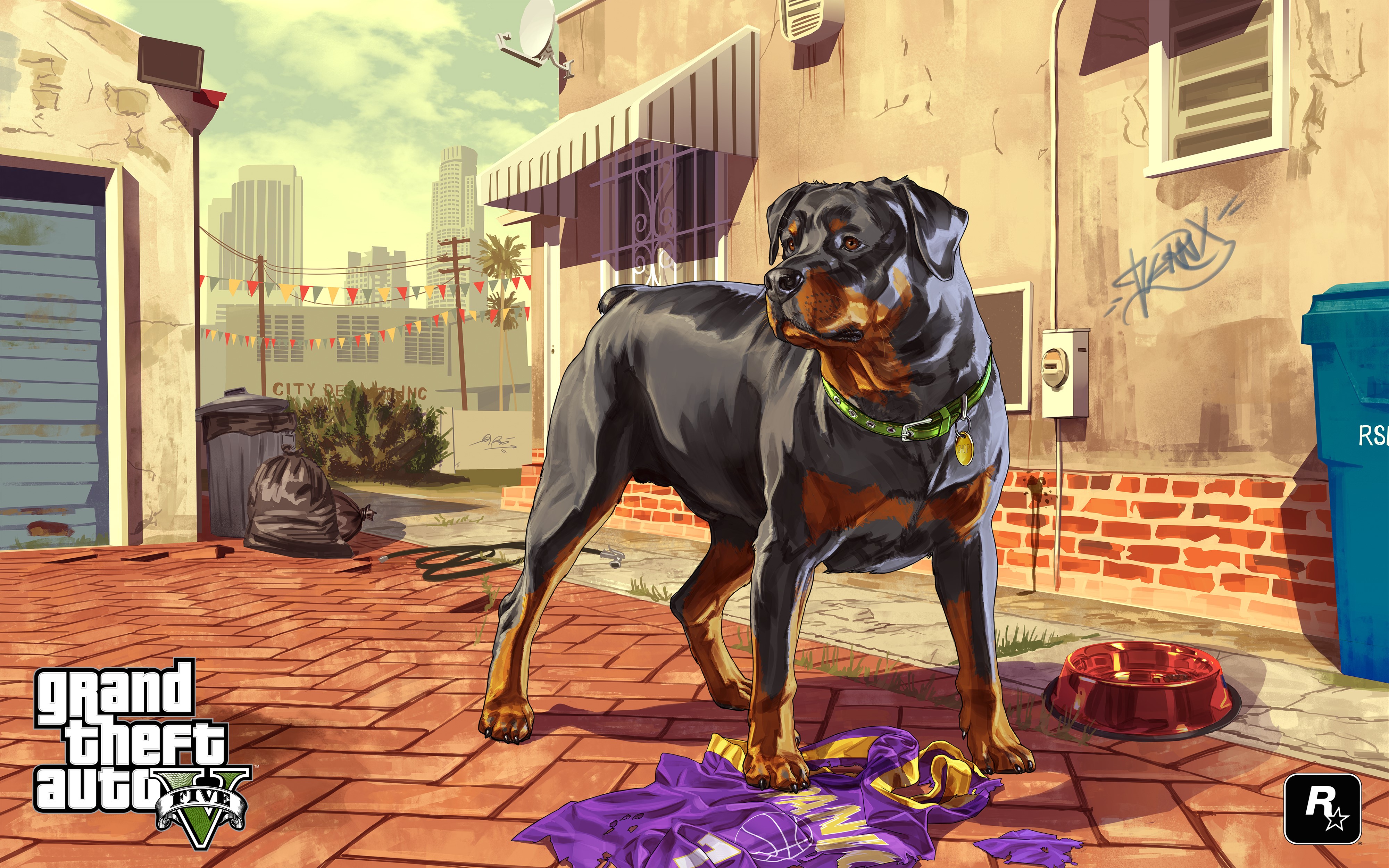 Rottweiler from Grand Theft Auto V HD Wallpaper