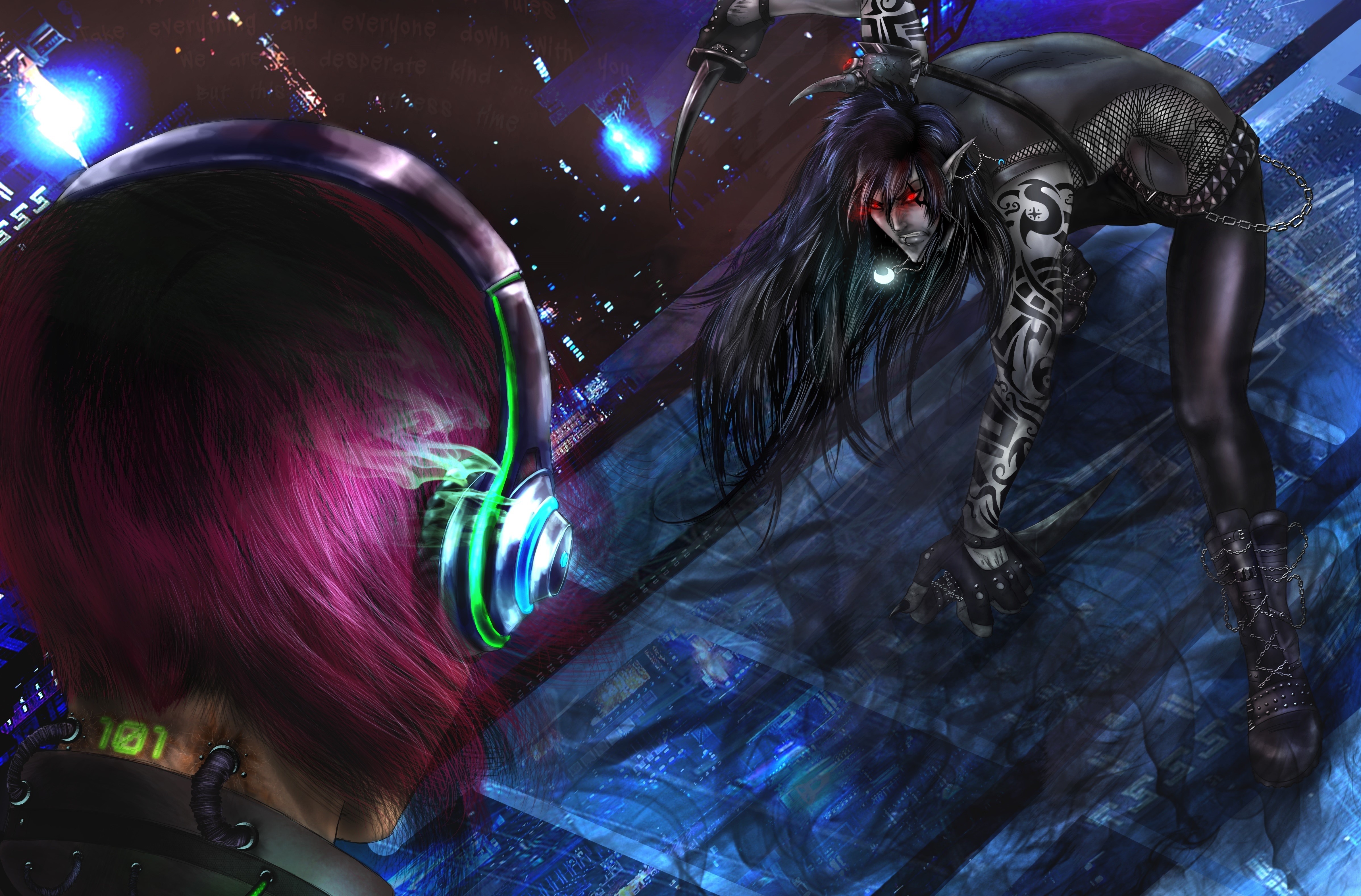 4K Warriors with Headphones HD Wallpaper