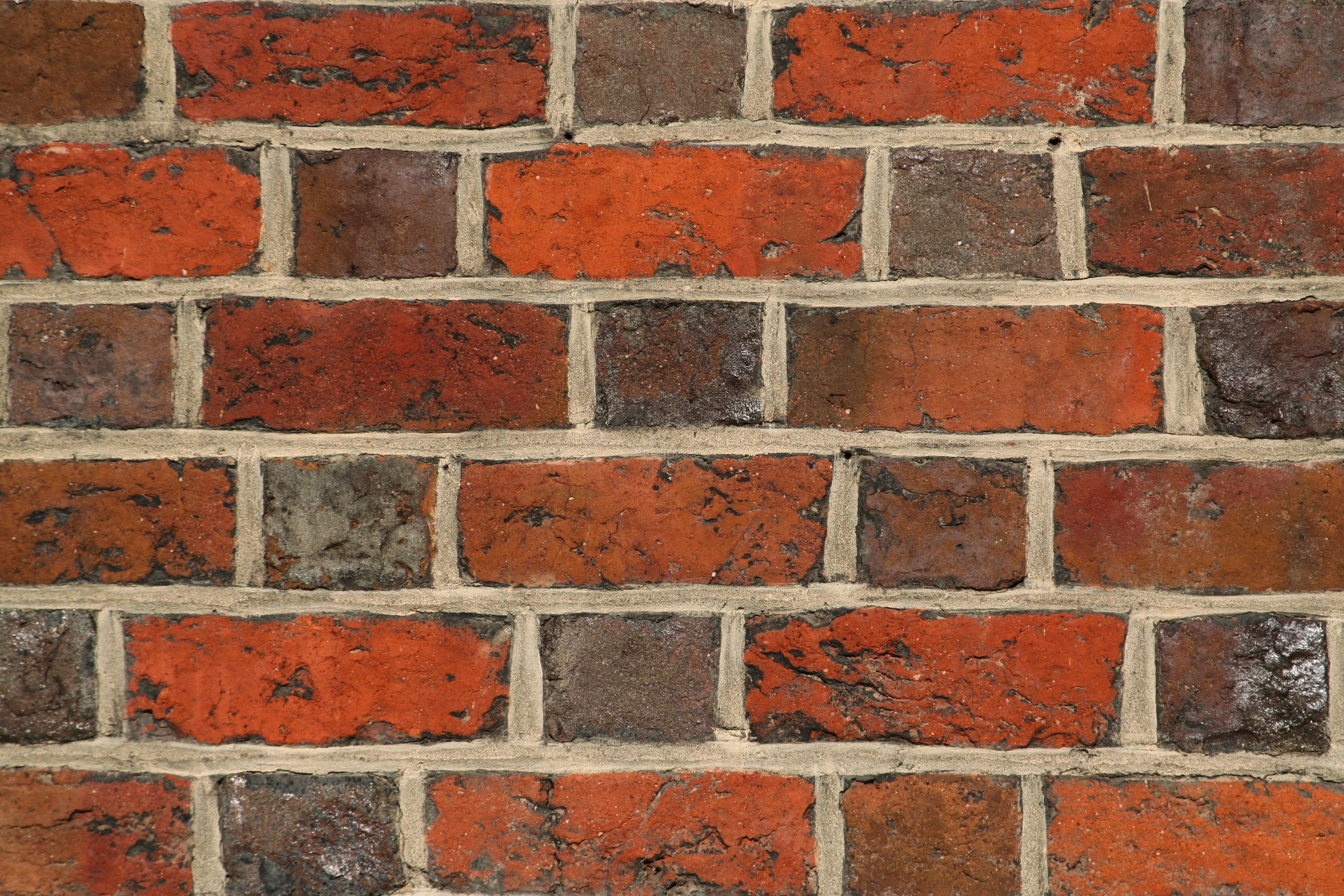 Red and brown brick wall texture HD Wallpaper