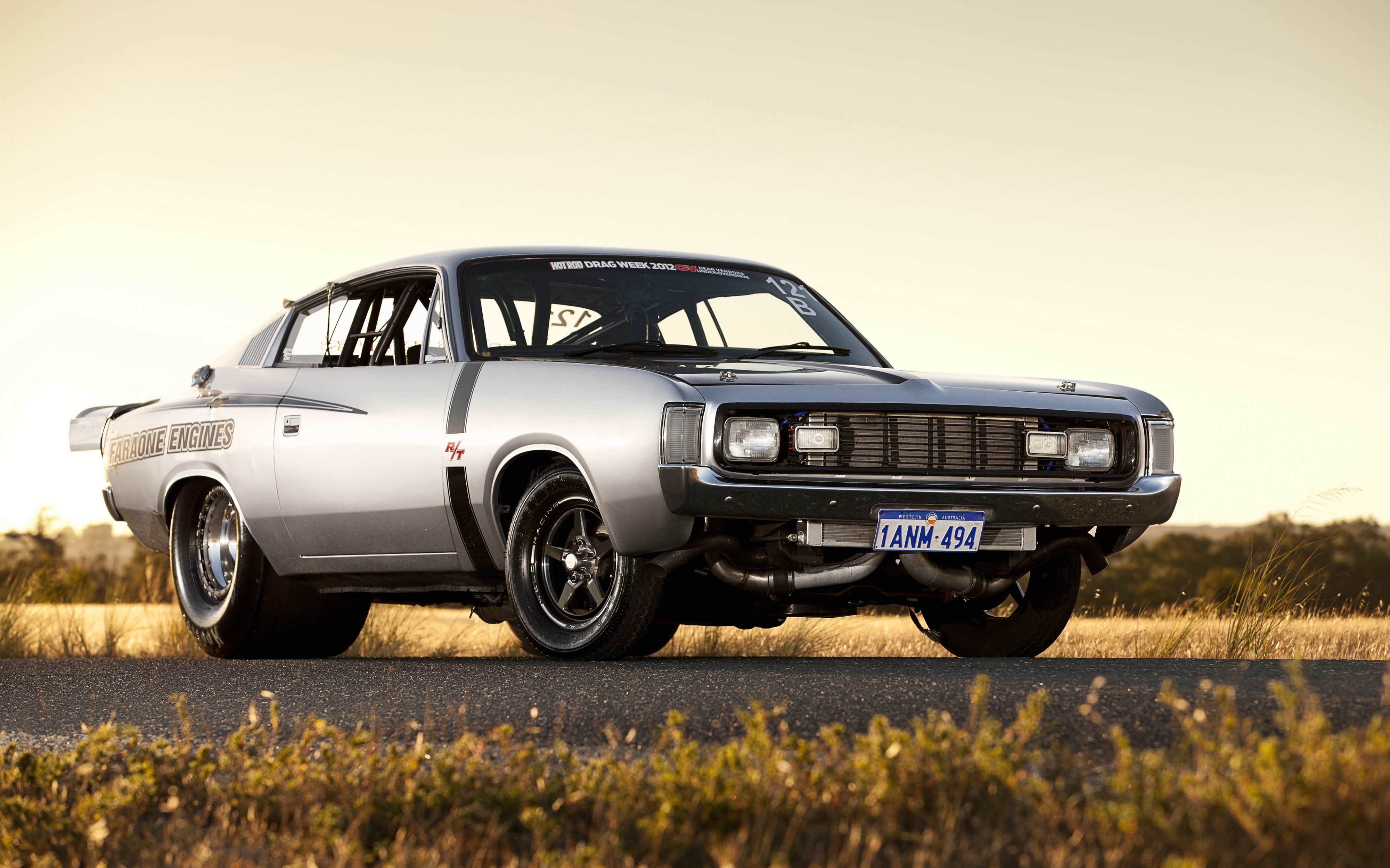 4K Valiant Charger RT drag car HD Wallpaper