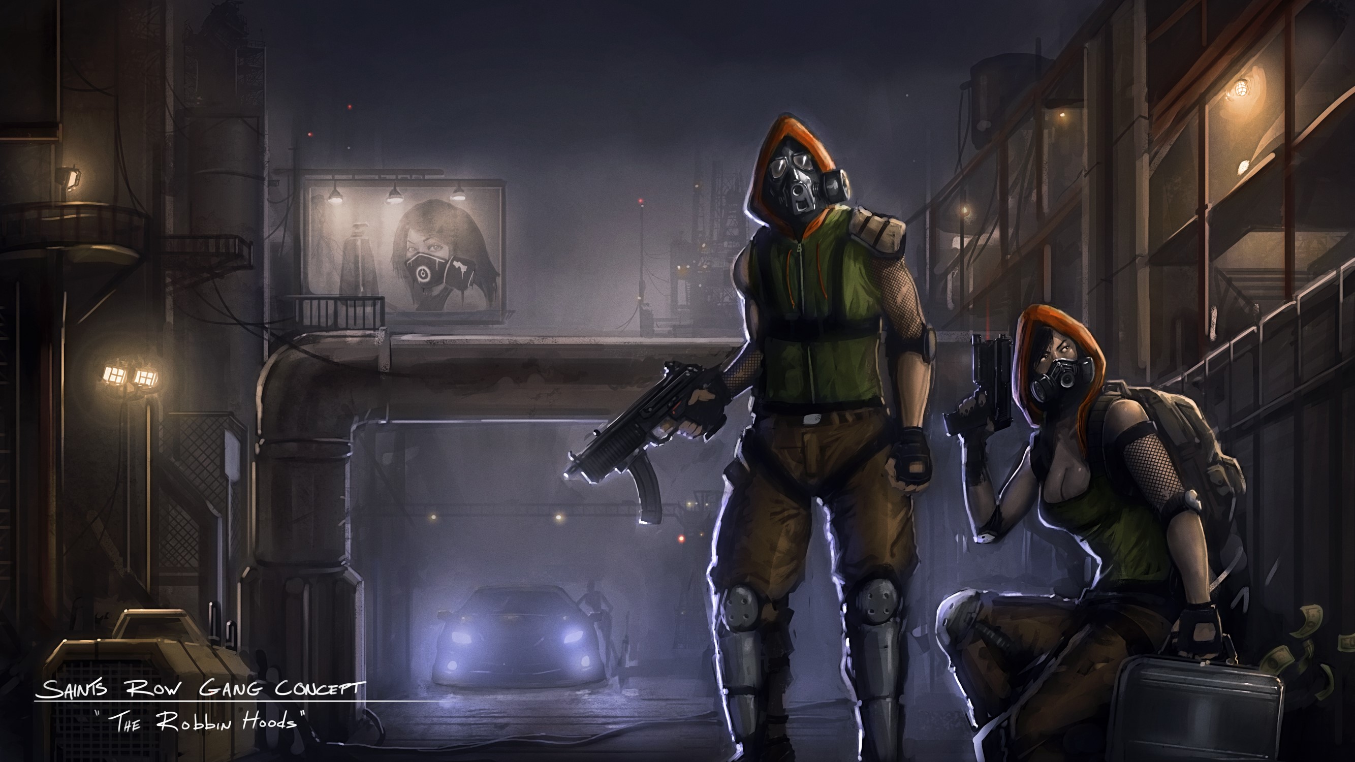 Saints Row Gang Concept "The Robbin Hoods" HD Wallpaper