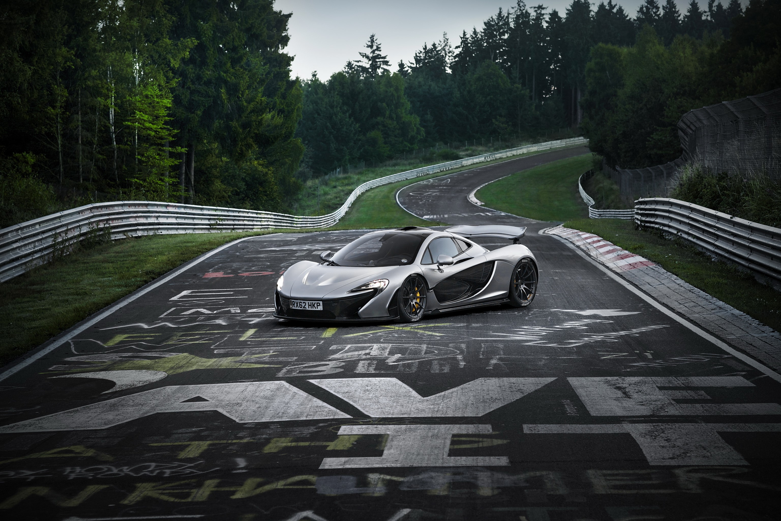 McLaren P1 on a Race Track HD Wallpaper