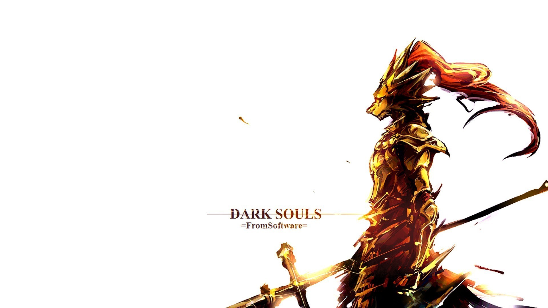 Dark Souls warrior with sword and shield HD Wallpaper