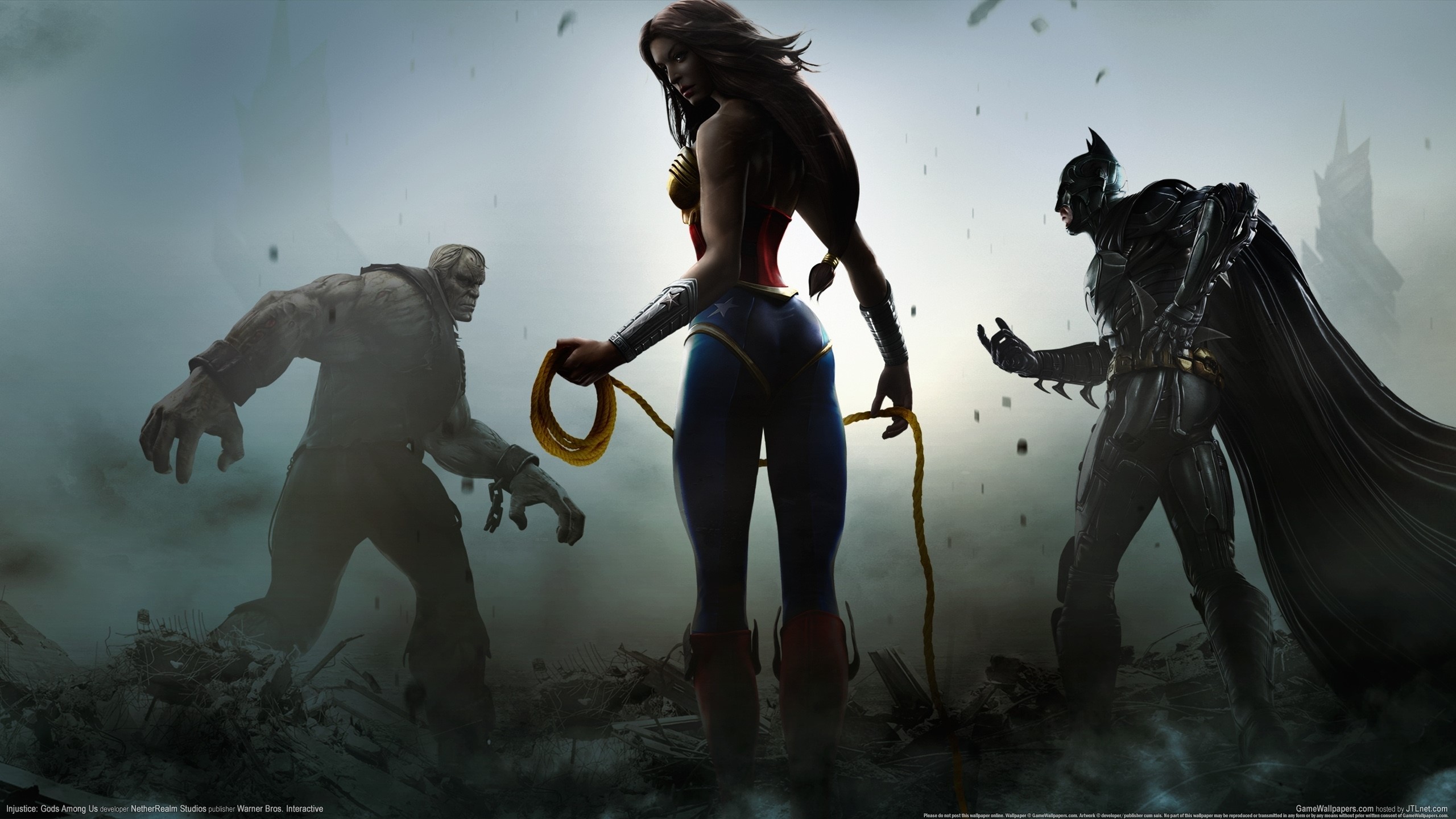 Wonder Woman, Batman, and Solomon Grundy from Injustice HD Wallpaper