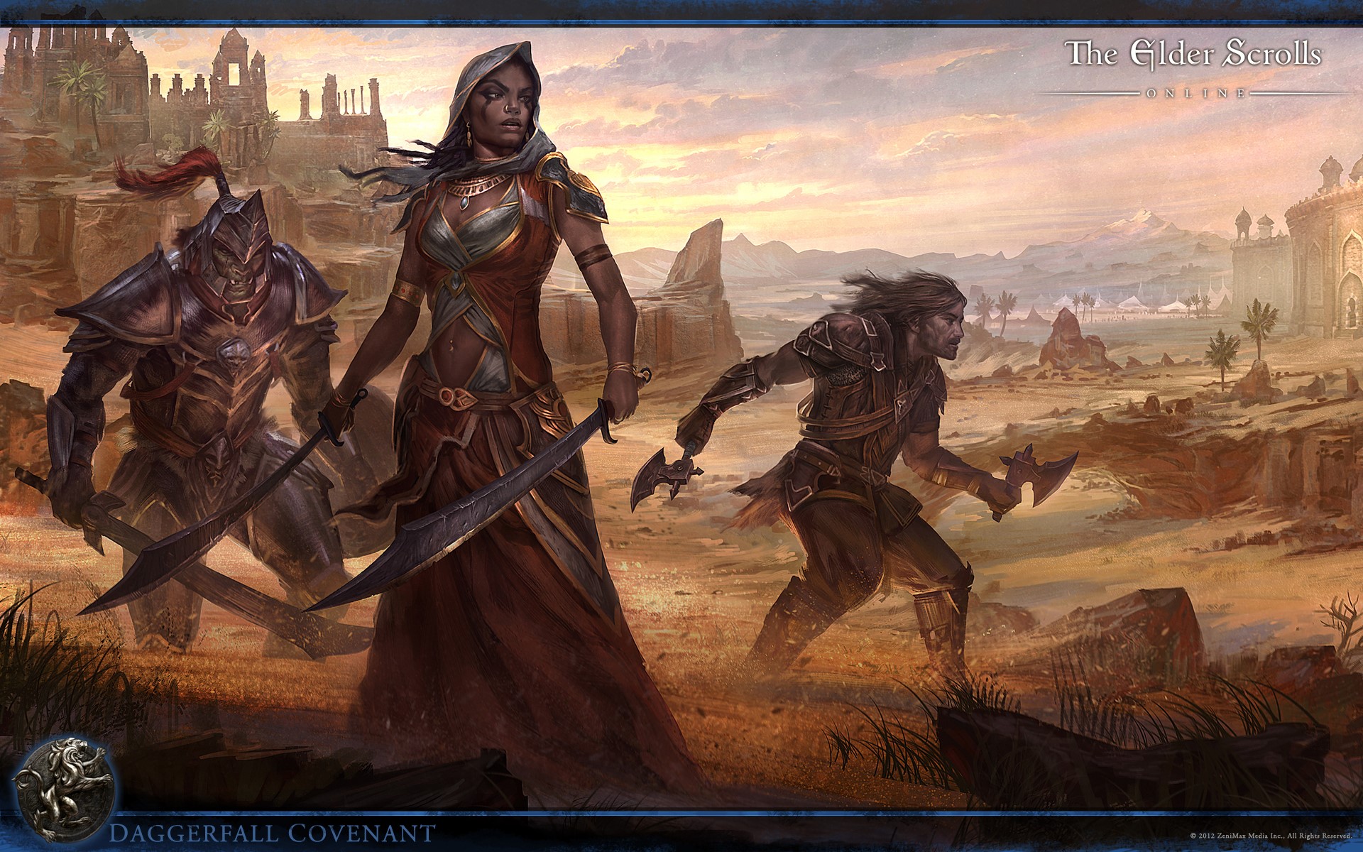The Elder Scrolls Online Daggerfall Covenant characters HD Wallpaper