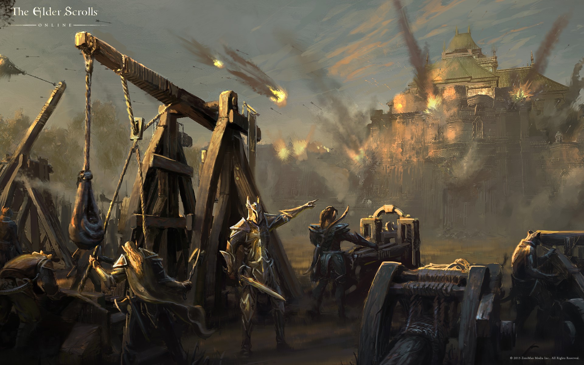 The Elder Scrolls Online siege warfare HD Wallpaper