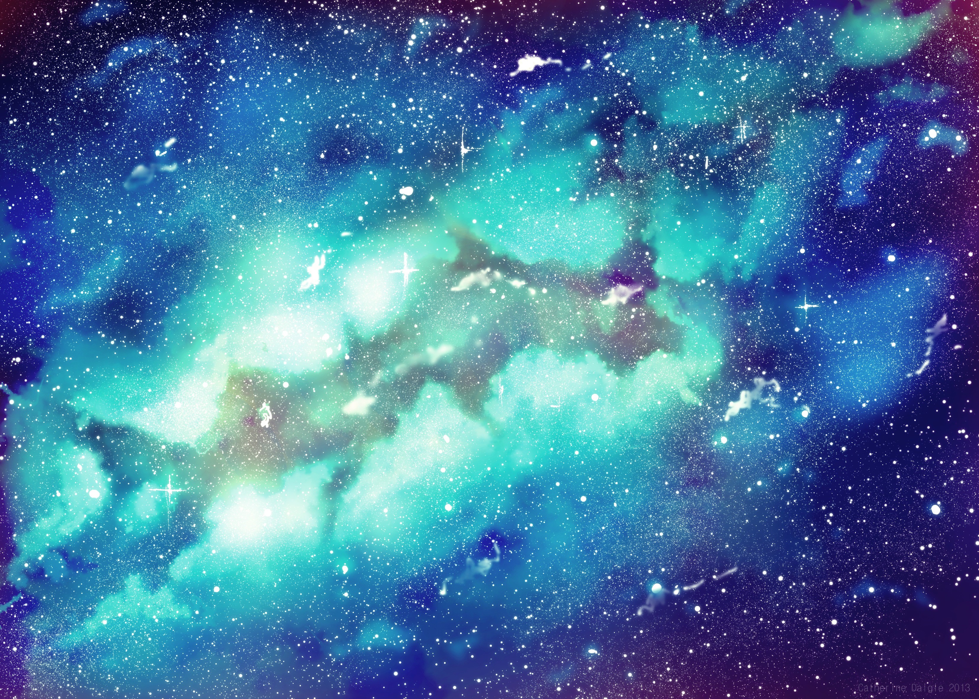 Nebulae in space HD Wallpaper