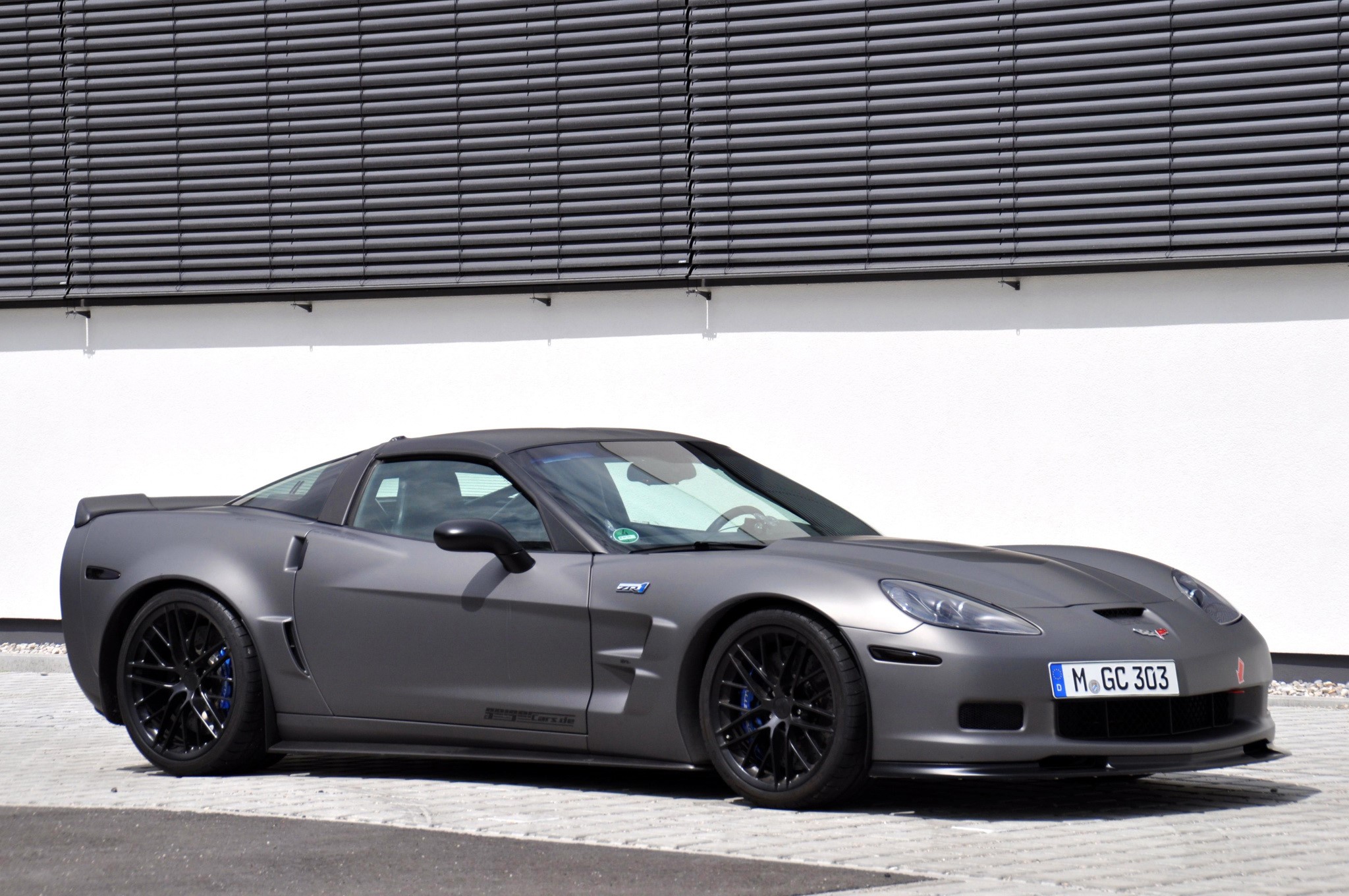 Grey 2012 Chevrolet Corvette ZR1 Convertible HD Wallpaper