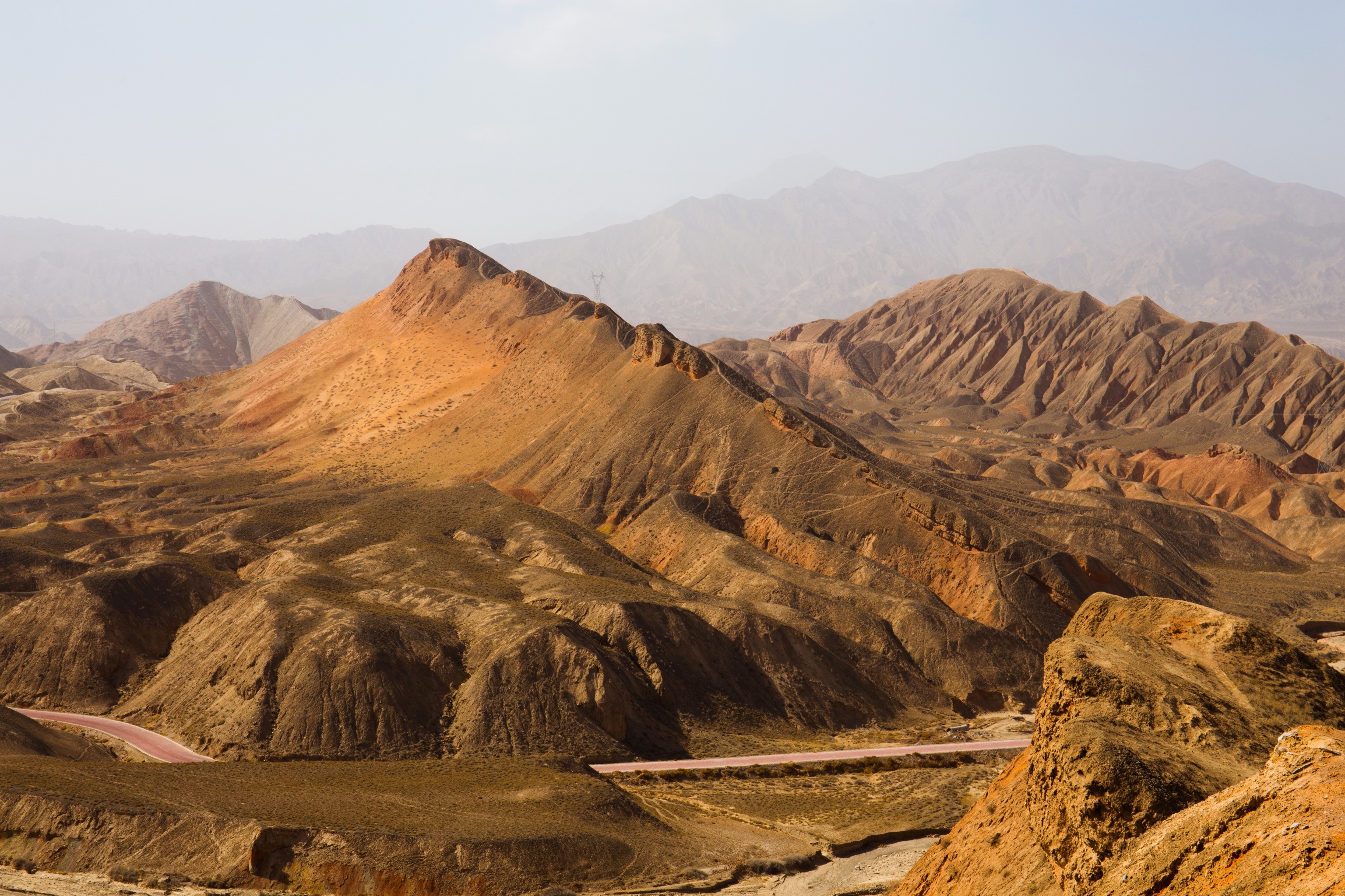 Zhangye Danxia National Geological Park, China HD Wallpaper
