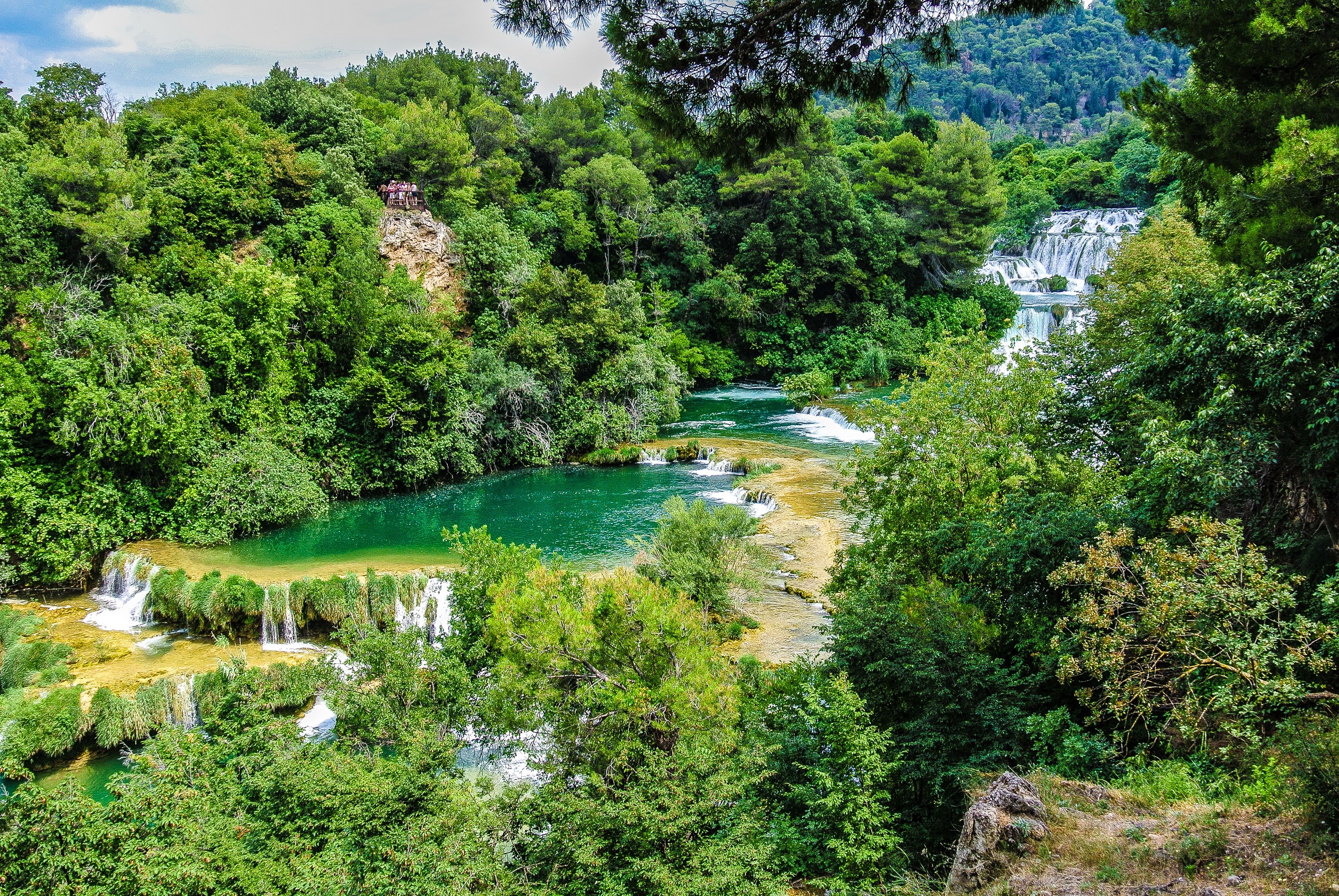 Krka National Park Waterfalls in Croatia HD Wallpaper
