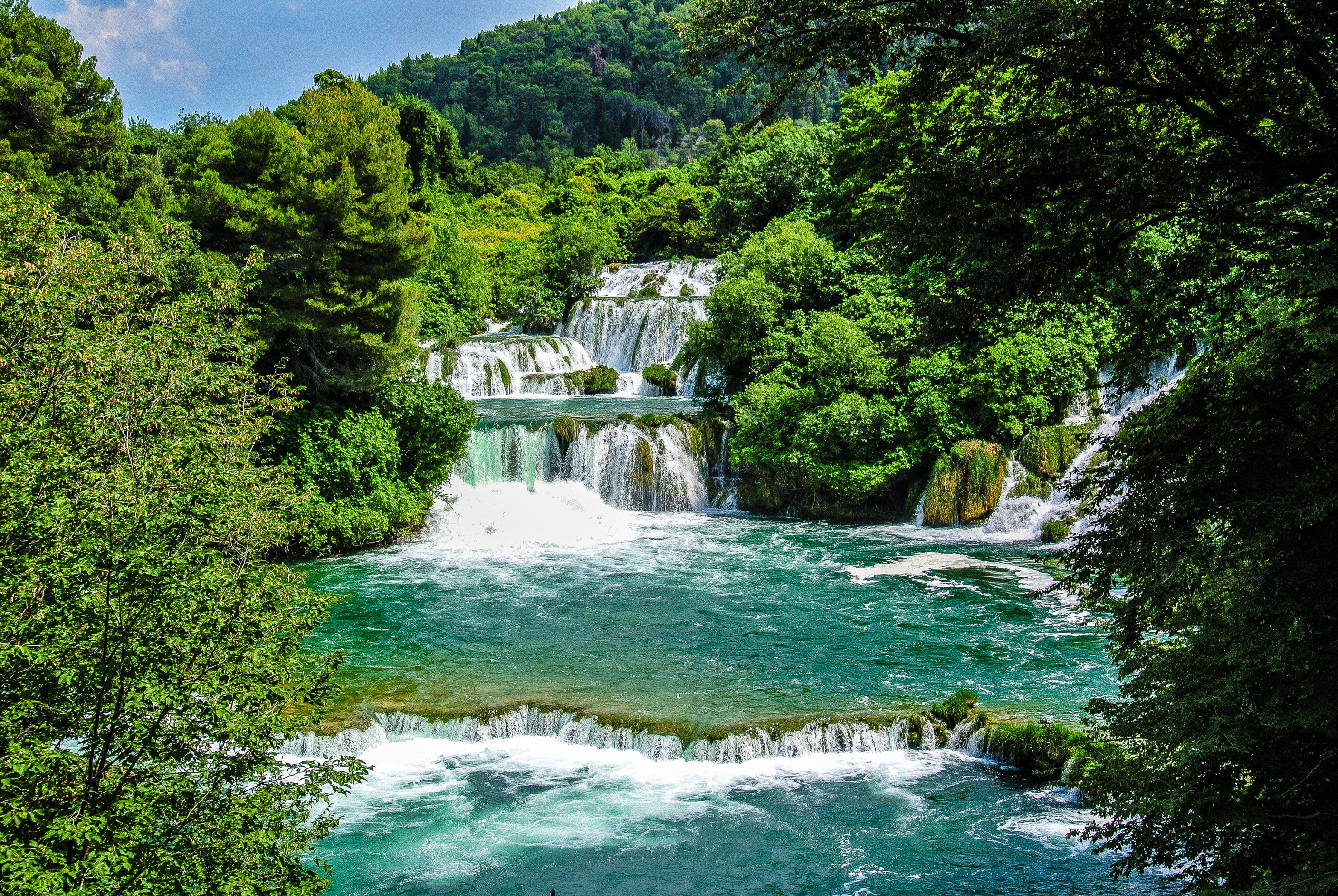 Krka National Park Waterfalls in Croatia HD Wallpaper