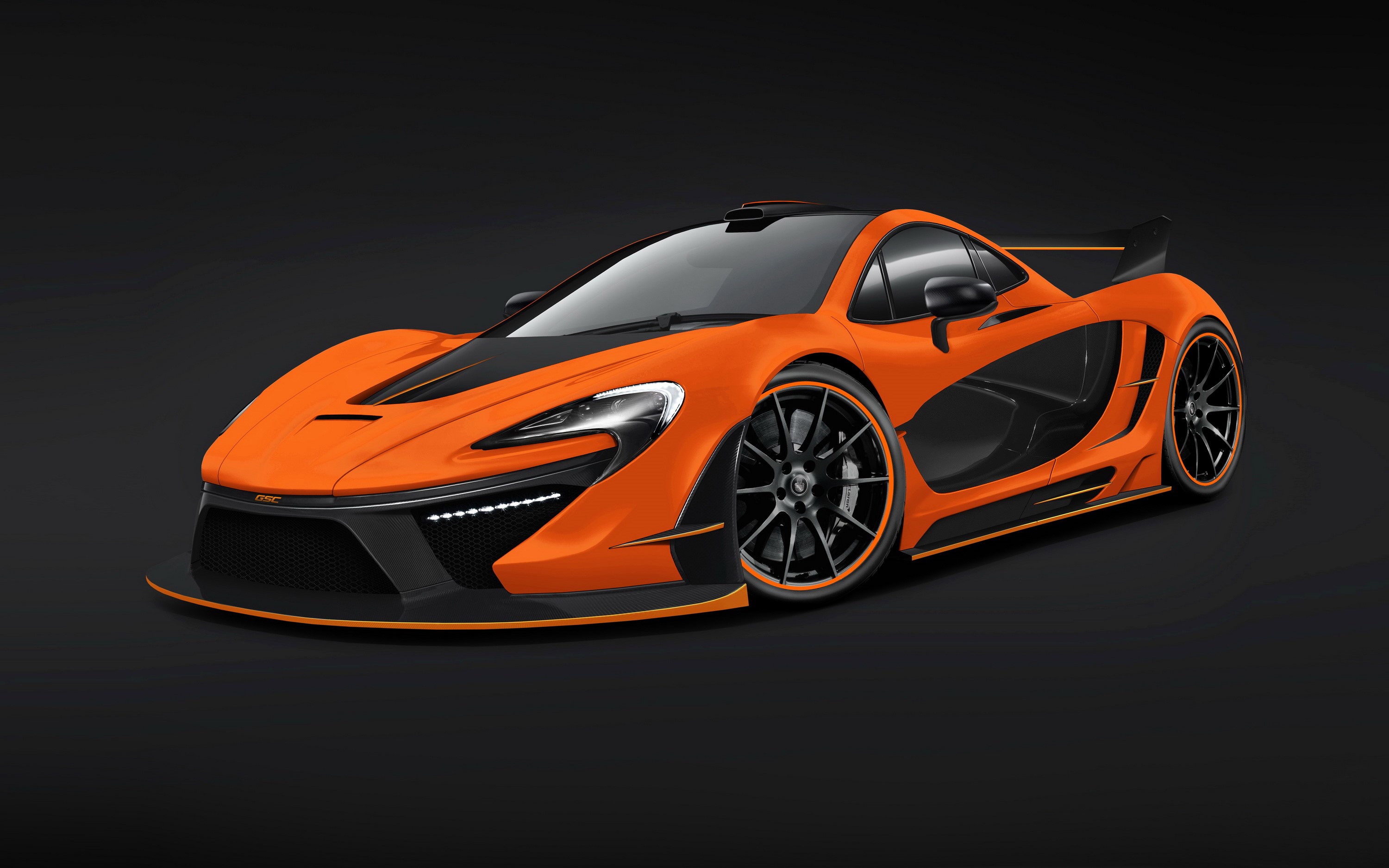 Orange McLaren P1 Night Glow Tuning HD Wallpaper