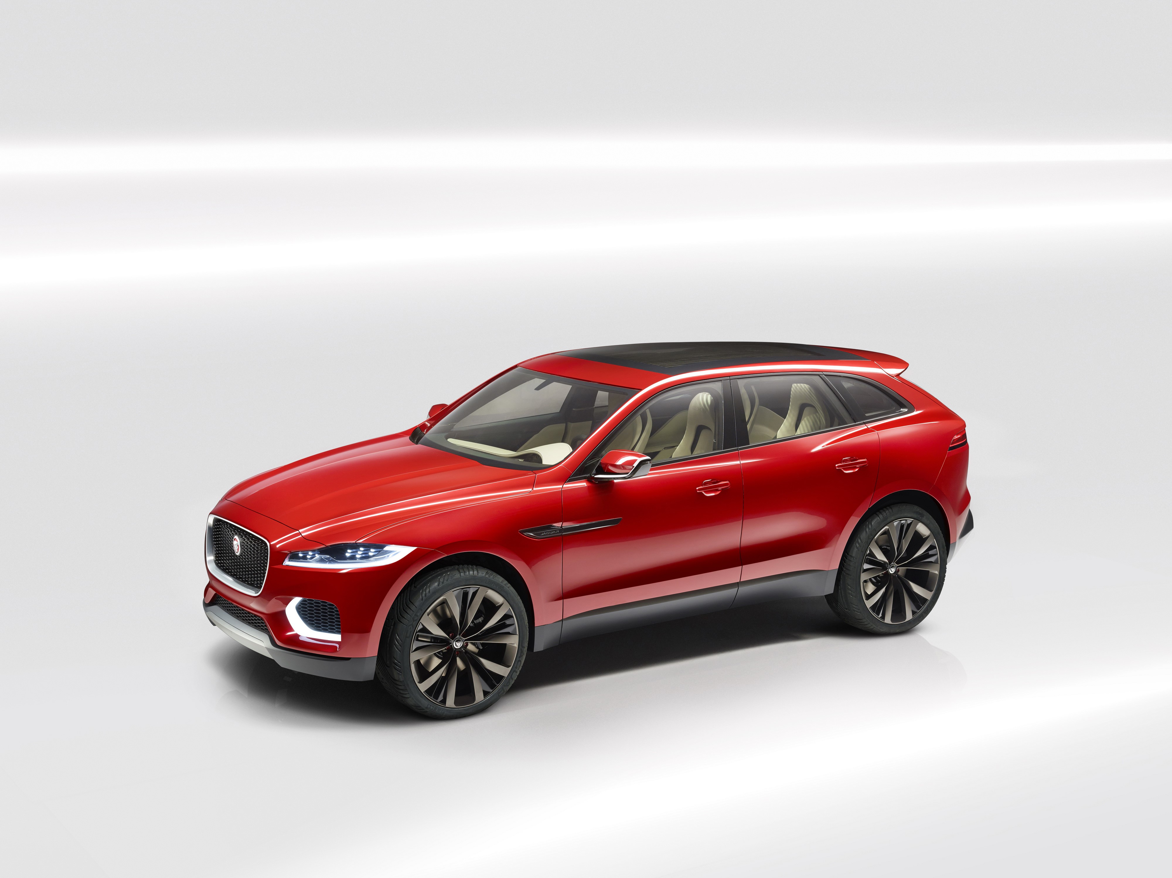 4K Red Jaguar C-X17 Concept SUV HD Wallpaper