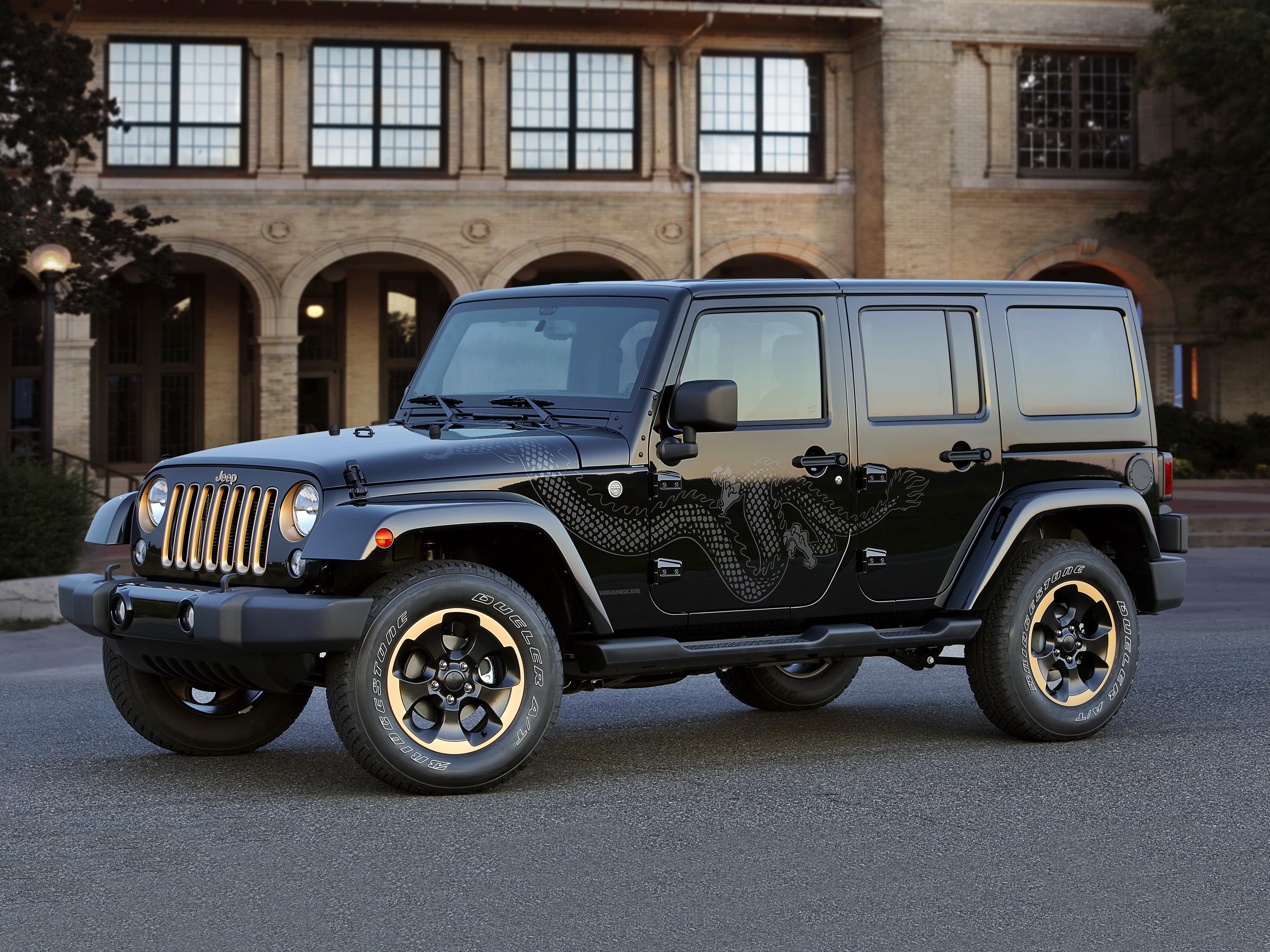 Black Jeep Wrangler Dragon Edition HD Wallpaper