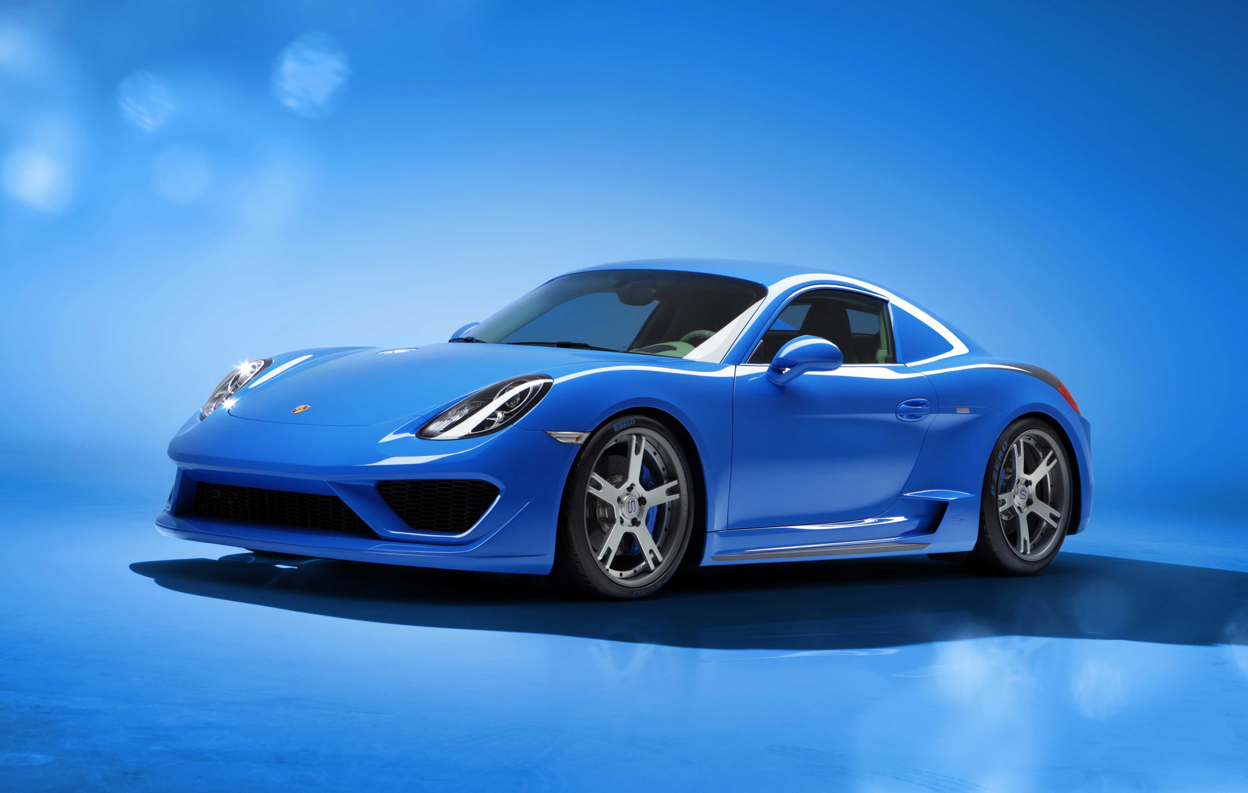 4K Porsche Cayman S Studio Torino Moncenisio Tuning HD Wallpaper