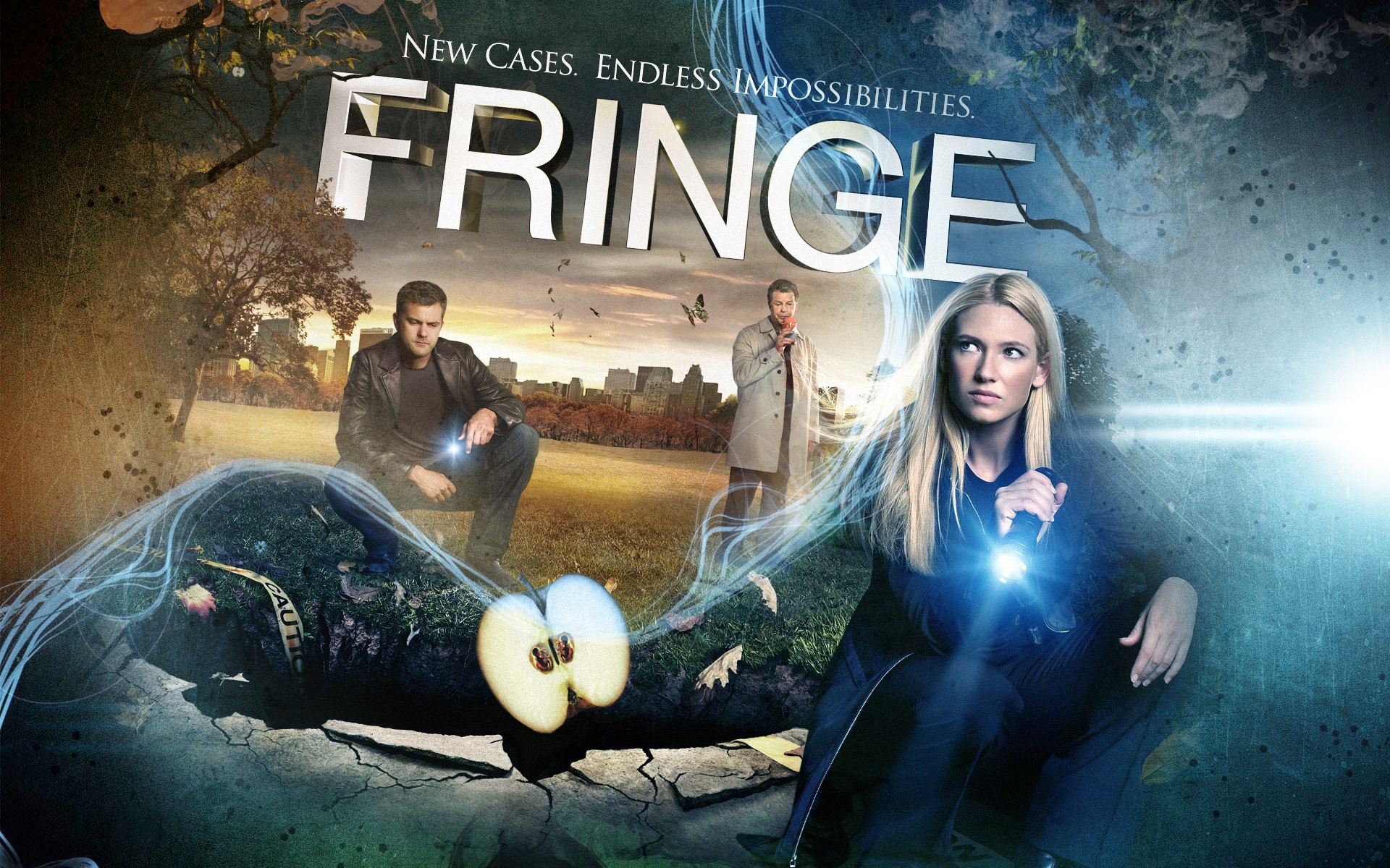 Fringe TV Series Poster with Anna Torv HD Wallpaper