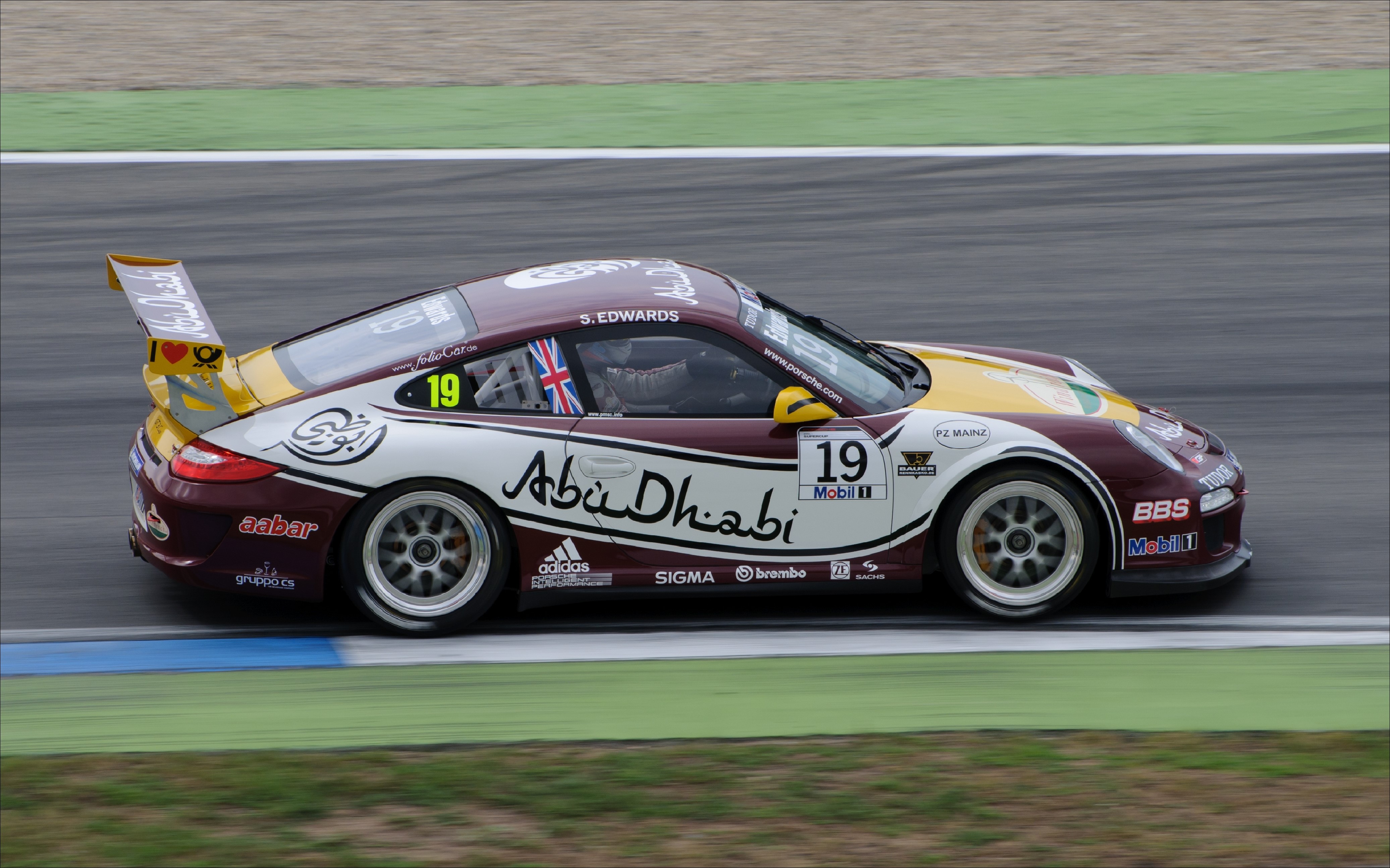 Porsche 911 GT3 R Abu Dhabi 19 S. Edwards HD Wallpaper