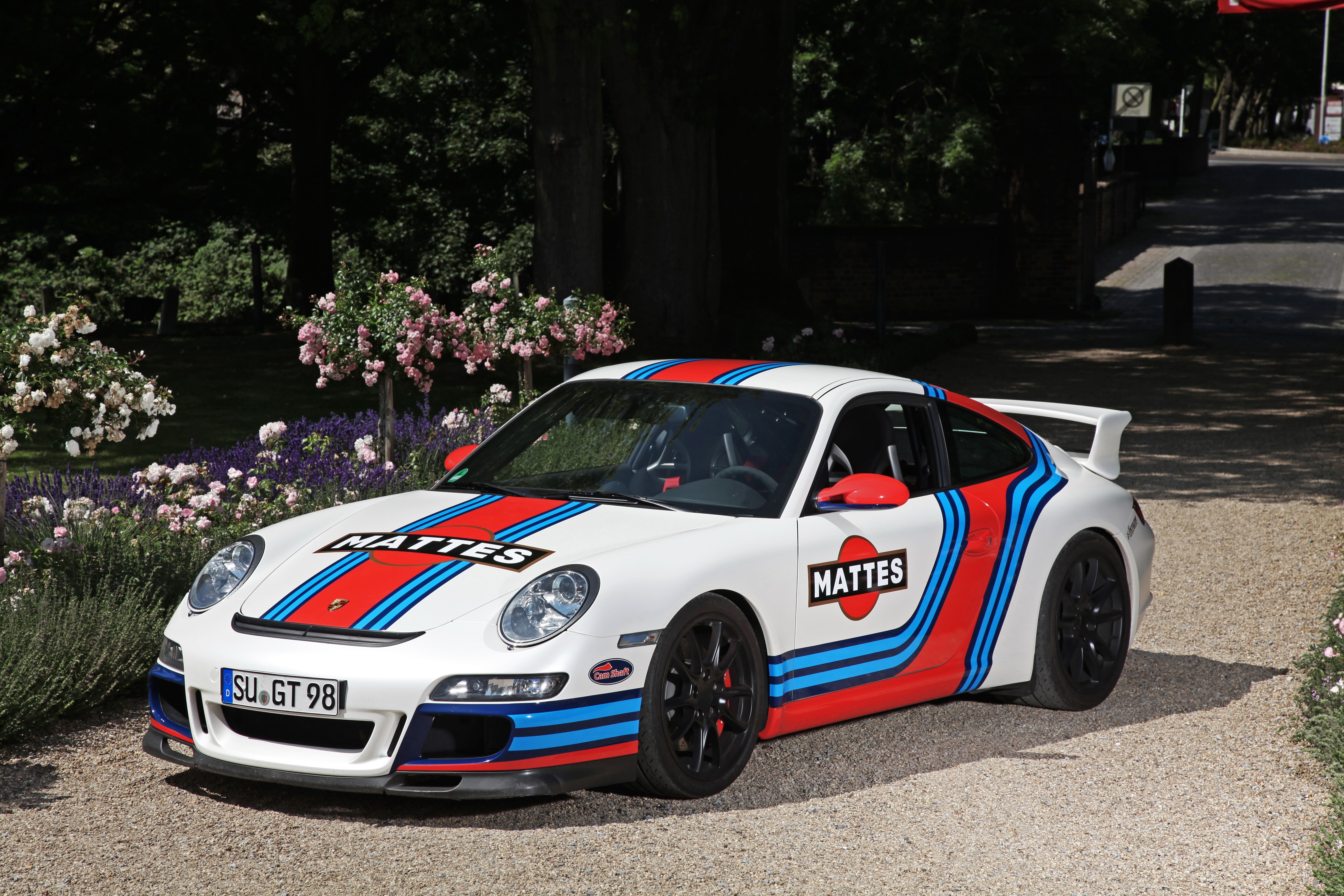 Porsche 911 GT3 with Mattes livery HD Wallpaper